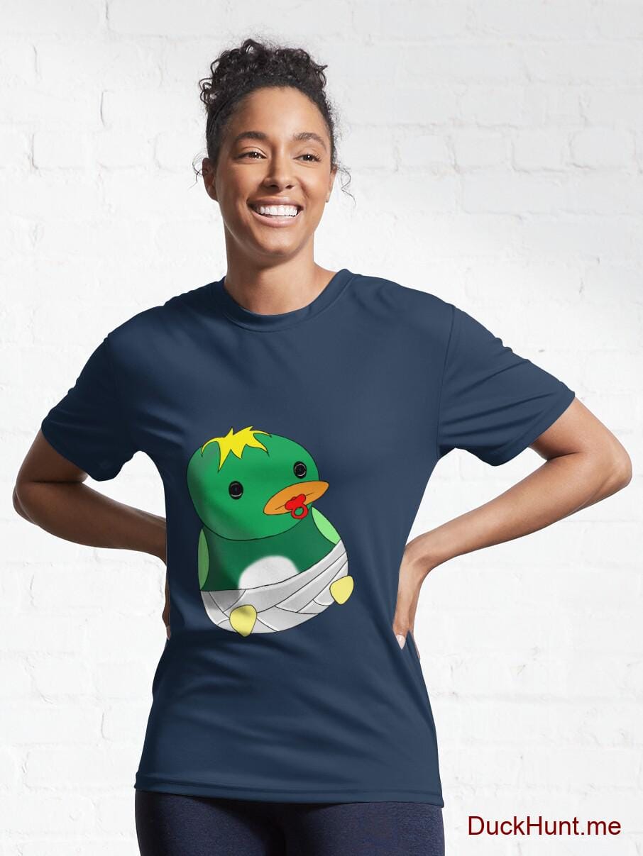 Baby duck Navy Active T-Shirt (Front printed) alternative image 5