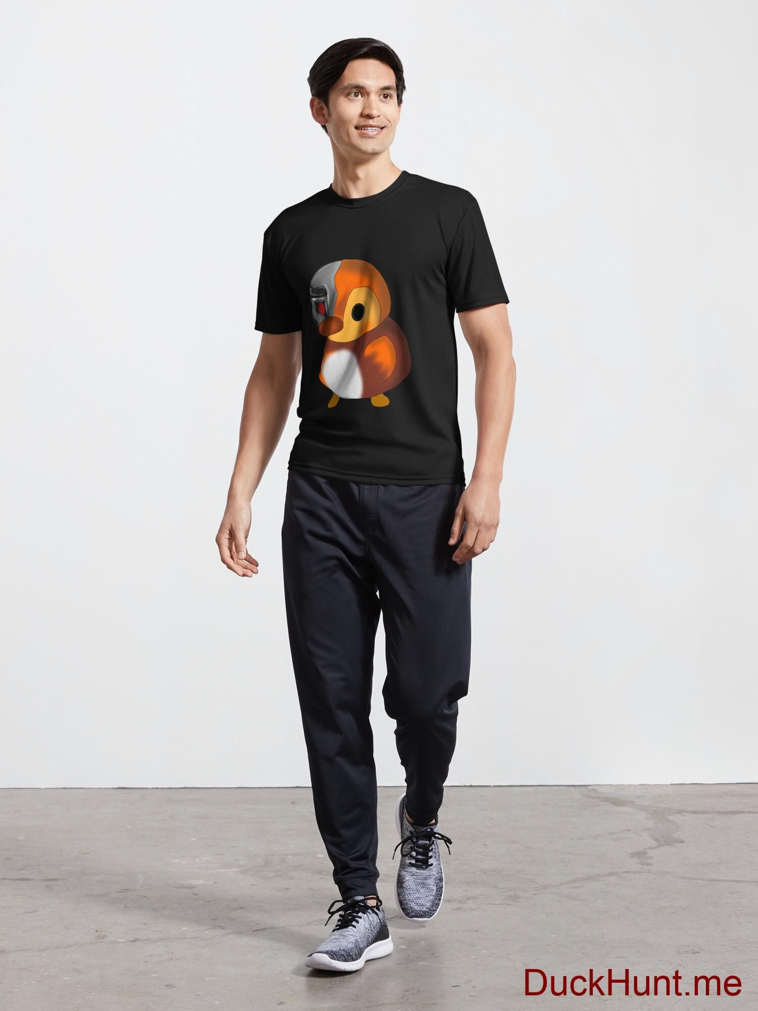 Mechanical Duck Black Active T-Shirt (Front printed) alternative image 4