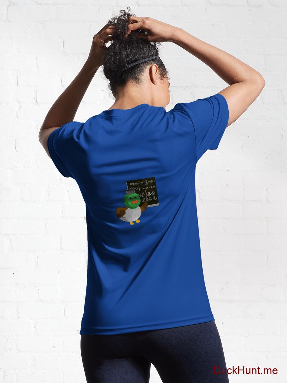 Prof Duck Royal Blue Active T-Shirt (Back printed) alternative image 5