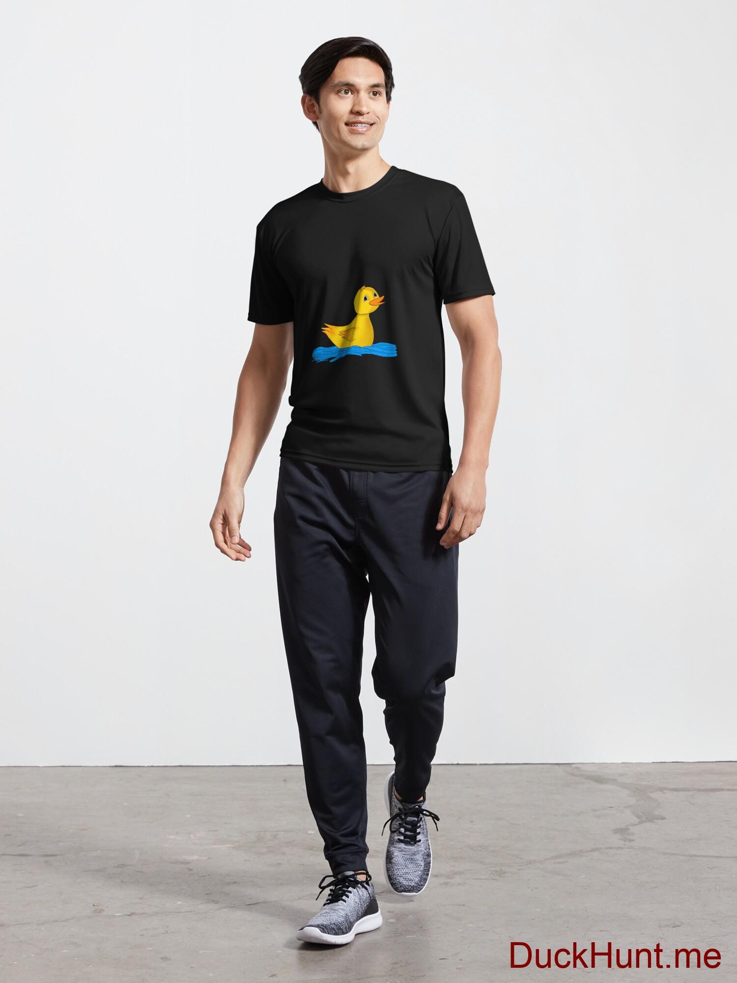 Plastic Duck Black Active T-Shirt (Front printed) alternative image 4