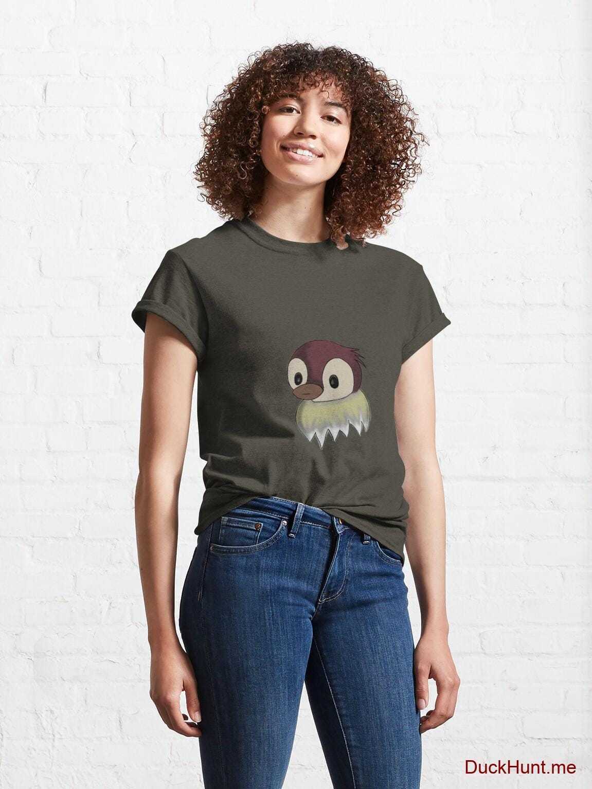 Ghost Duck (fogless) Army Classic T-Shirt (Front printed) alternative image 3