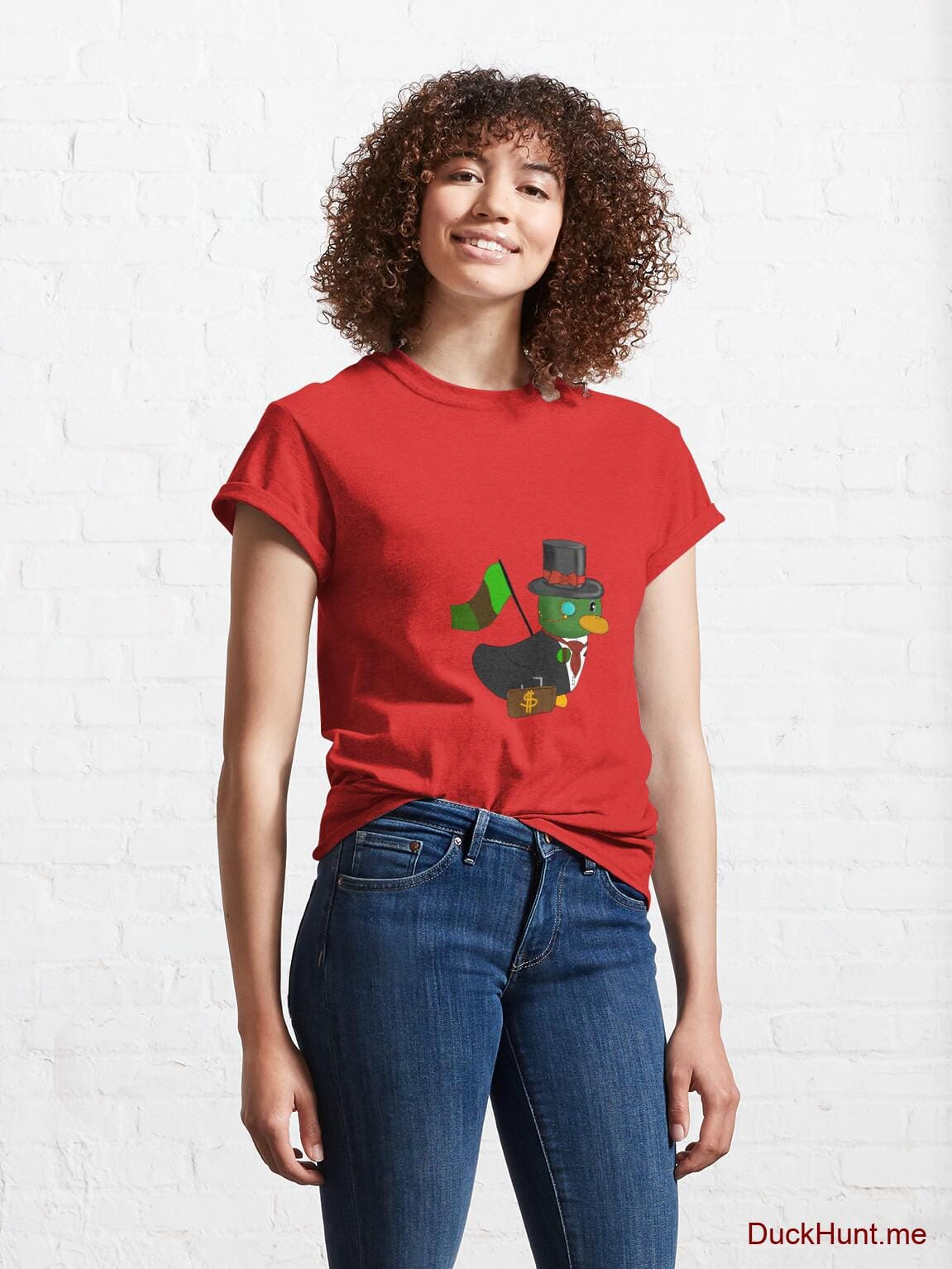 Golden Duck Red Classic T-Shirt (Front printed) alternative image 3