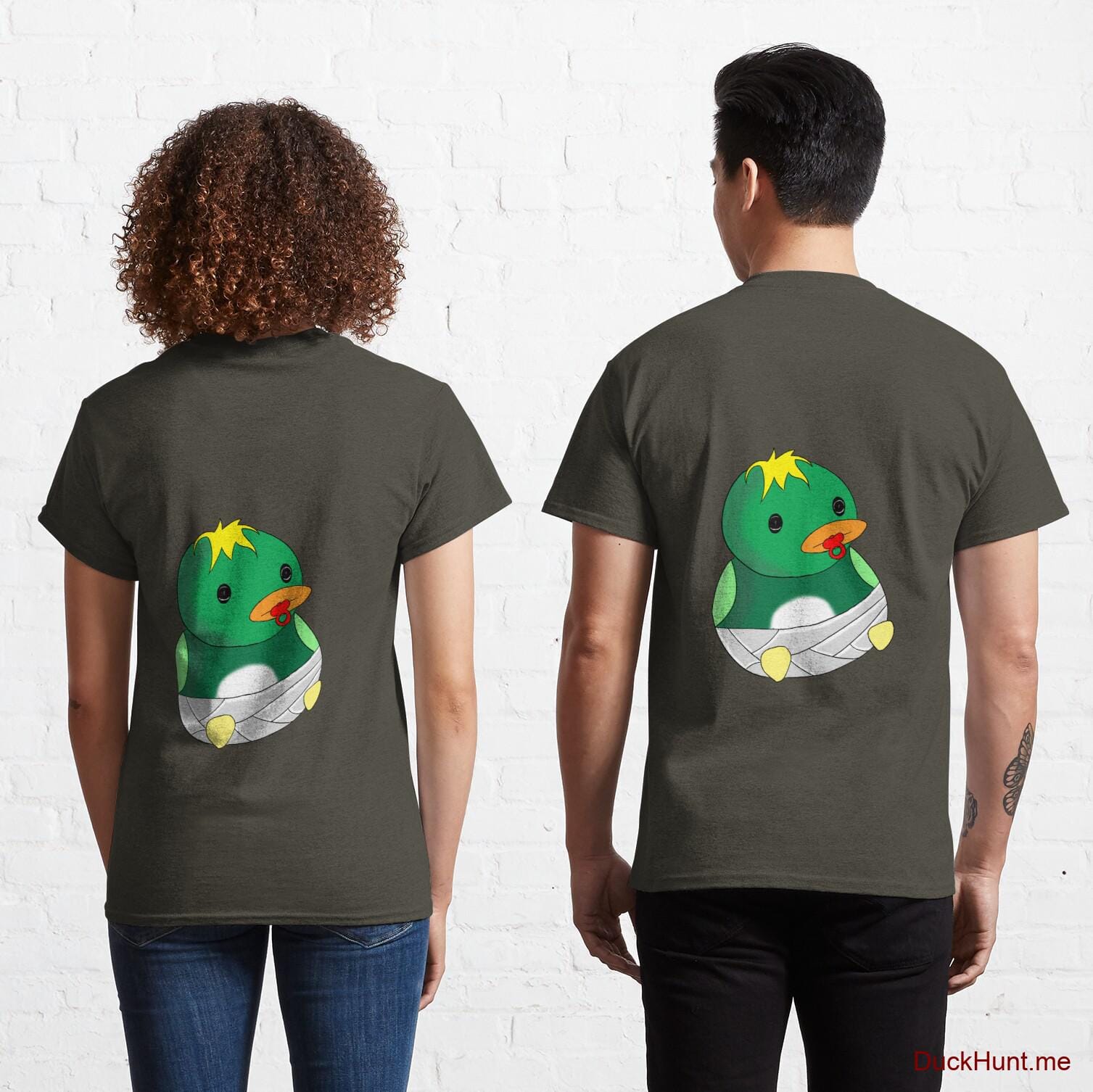Baby duck Army Classic T-Shirt (Back printed)
