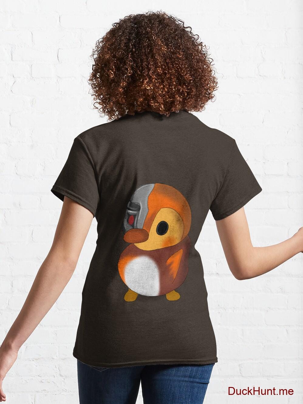 Mechanical Duck Brown Classic T-Shirt (Back printed) alternative image 4