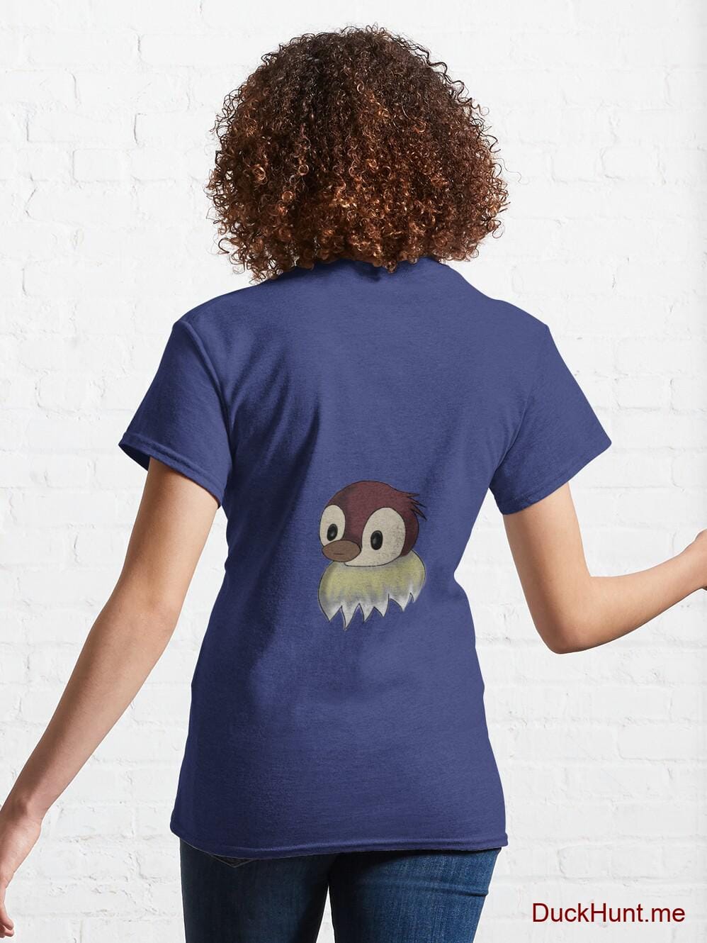 Ghost Duck (fogless) Blue Classic T-Shirt (Back printed) alternative image 4