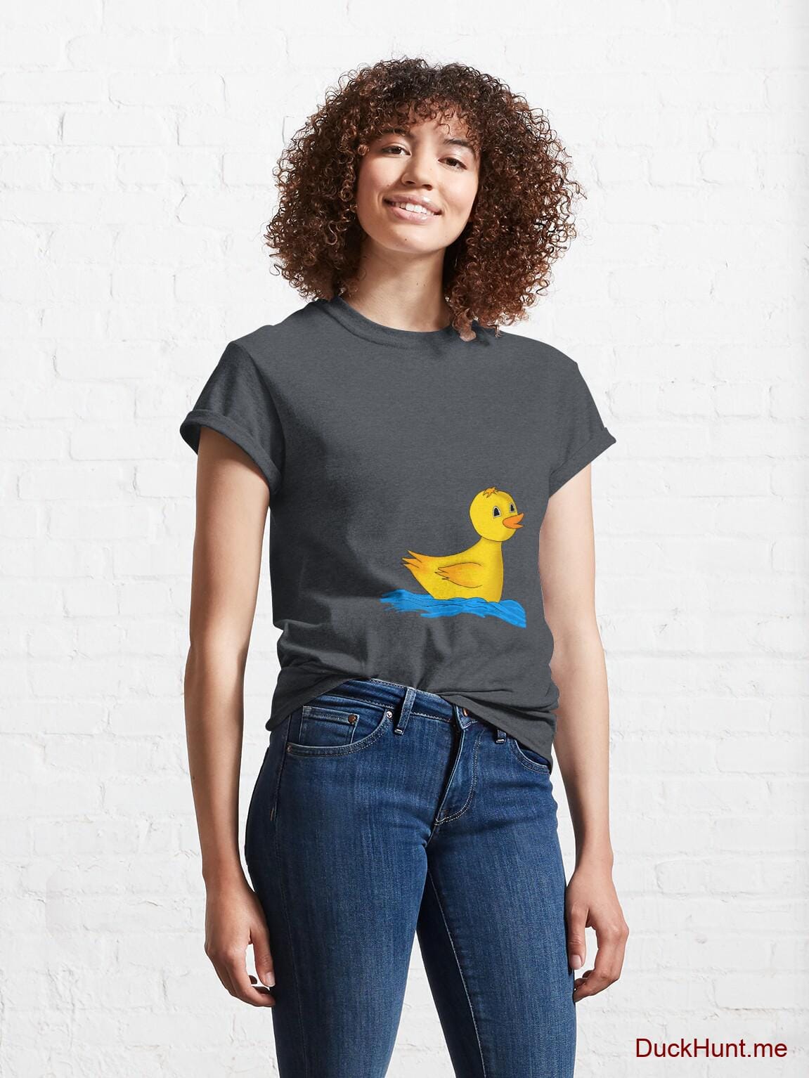 Plastic Duck Denim Heather Classic T-Shirt (Front printed) alternative image 3