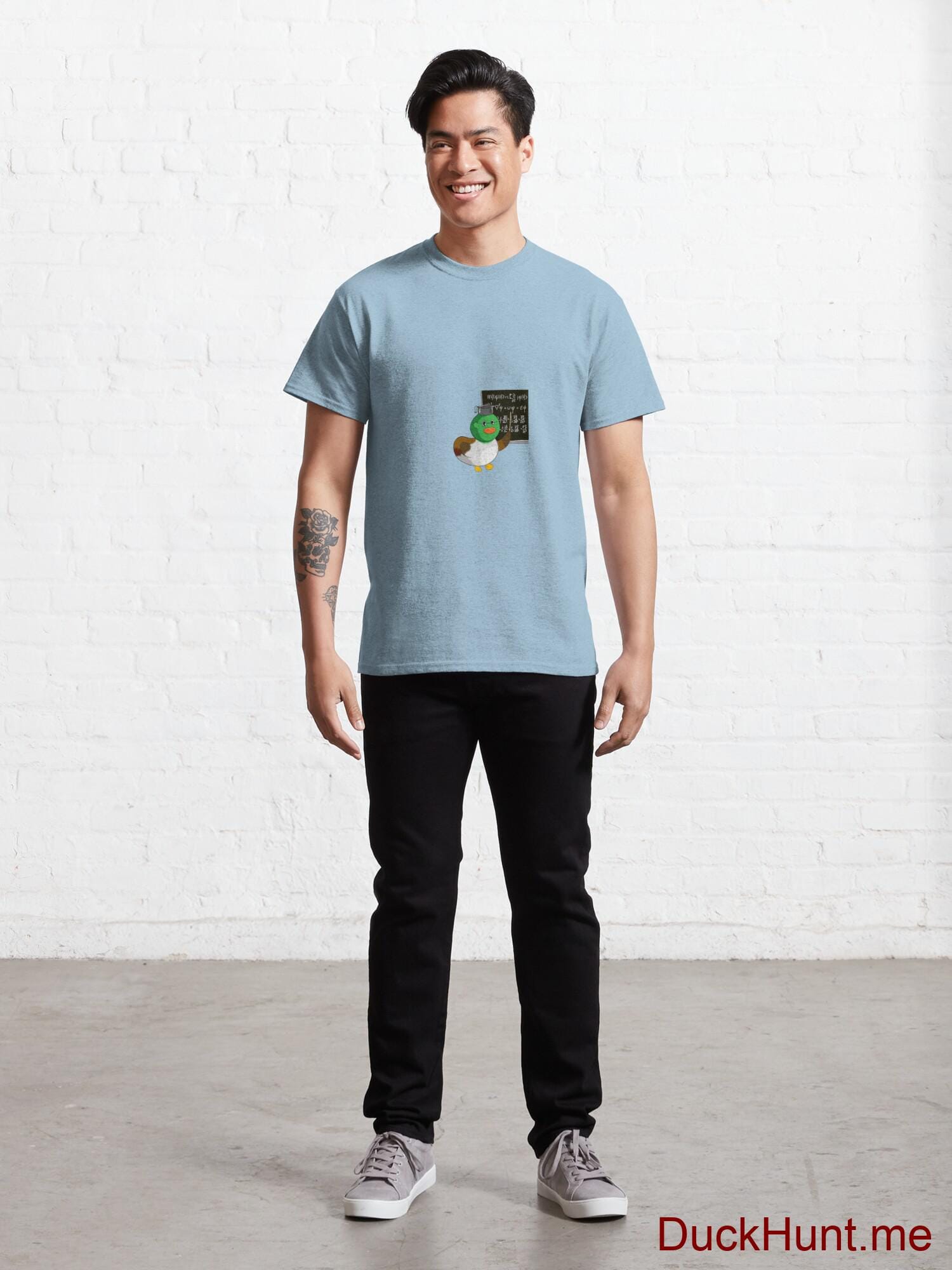 Prof Duck Light Blue Classic T-Shirt (Front printed) alternative image 6