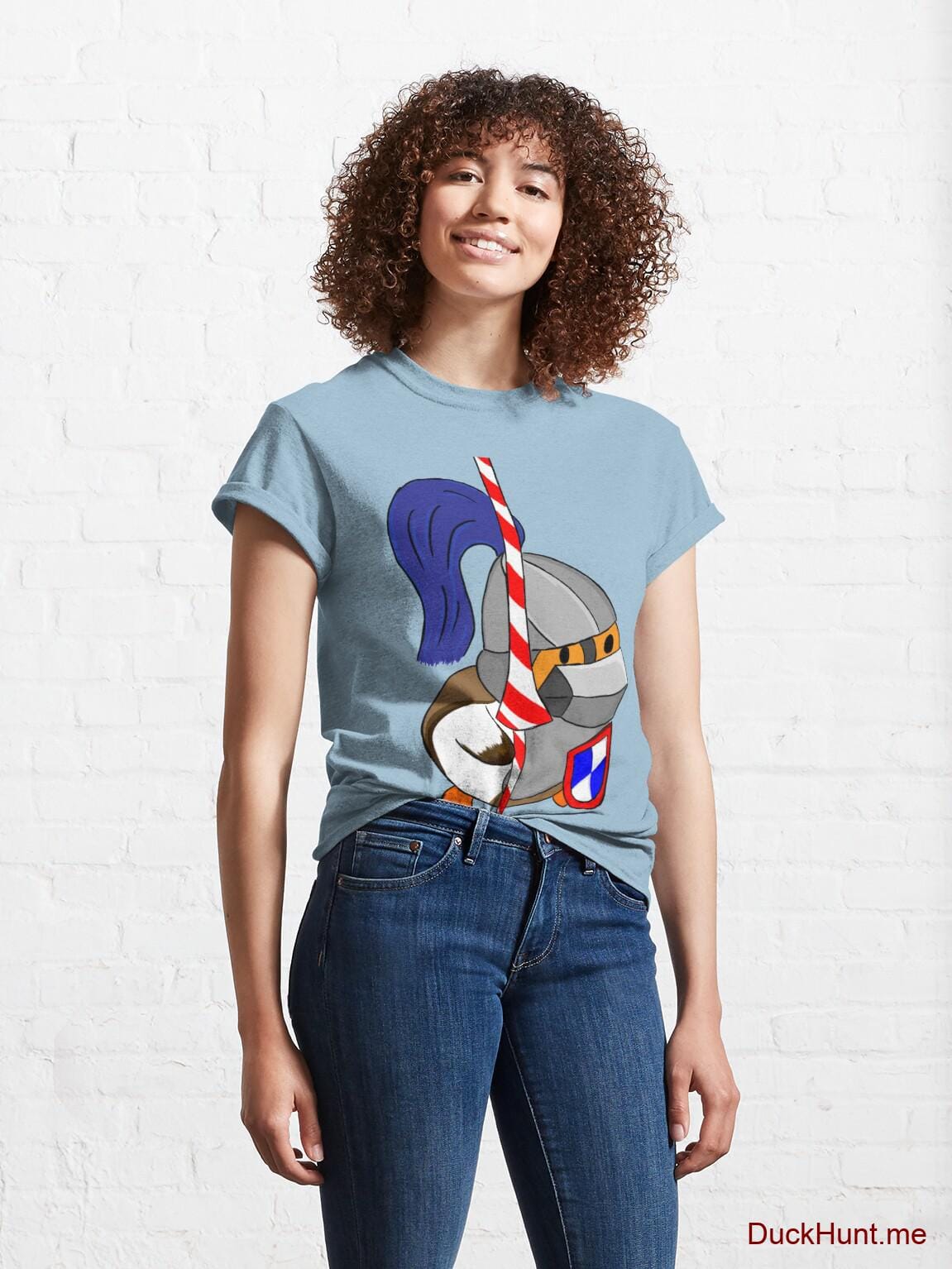 Armored Duck Light Blue Classic T-Shirt (Front printed) alternative image 3