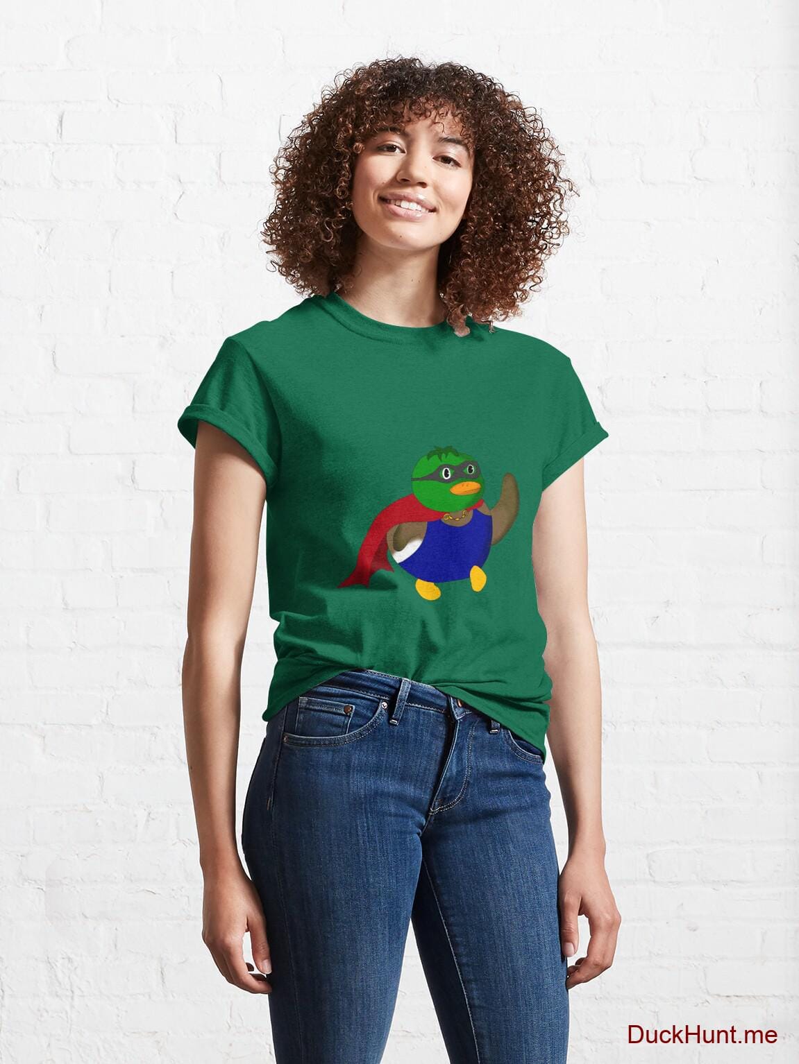 Alive Boss Duck Green Classic T-Shirt (Front printed) alternative image 3