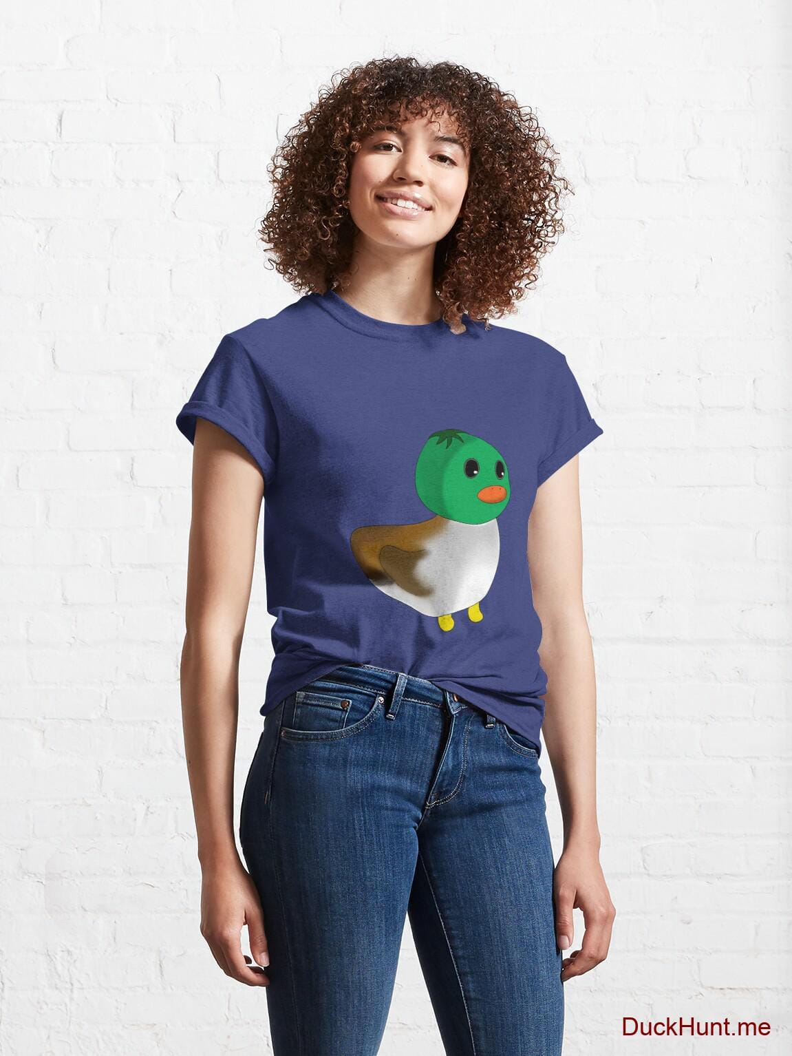 Normal Duck Blue Classic T-Shirt (Front printed) alternative image 3