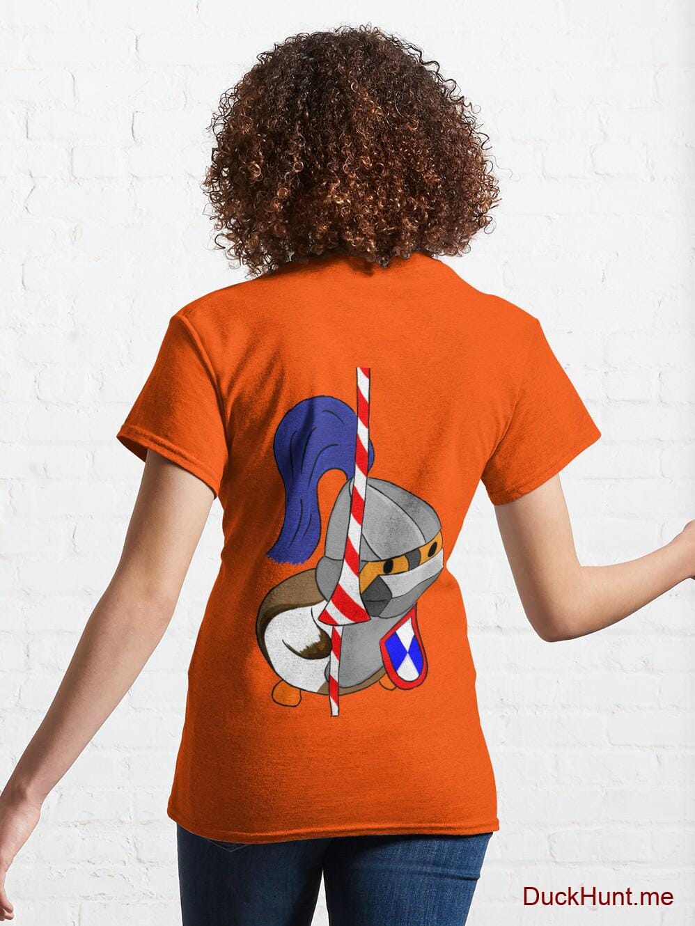 Armored Duck Orange Classic T-Shirt (Back printed) alternative image 4