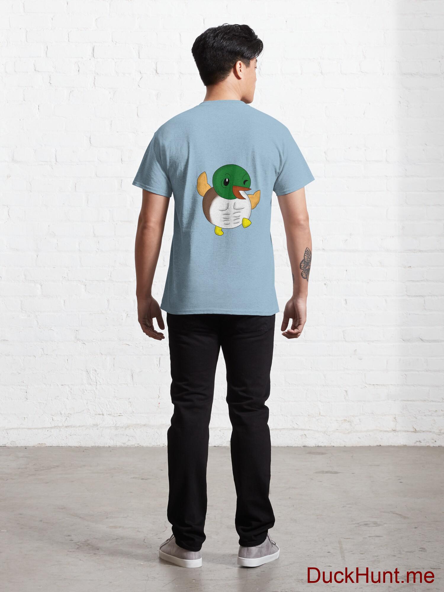 Super duck Light Blue Classic T-Shirt (Back printed) alternative image 3