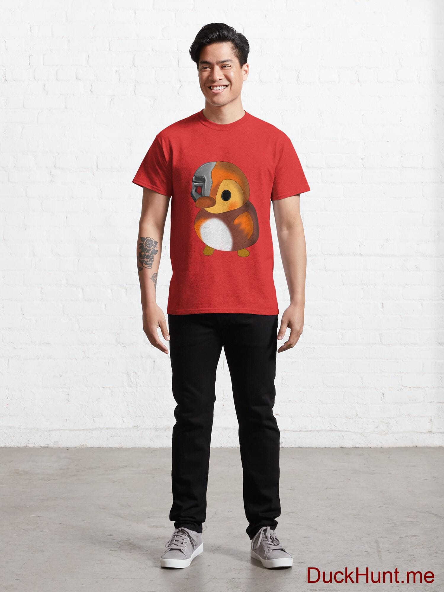 Mechanical Duck Red Classic T-Shirt (Front printed) alternative image 6