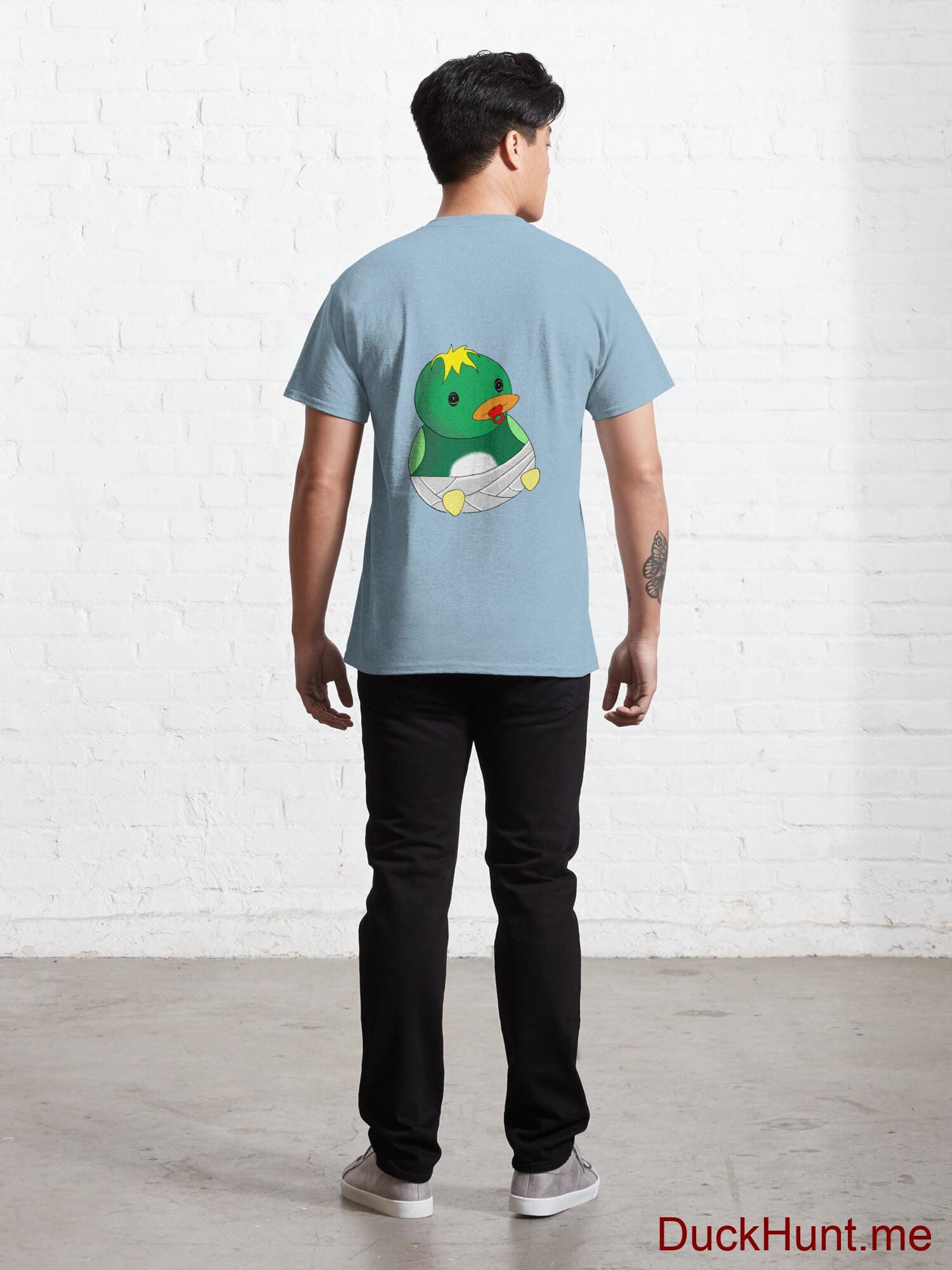 Baby duck Light Blue Classic T-Shirt (Back printed) alternative image 3