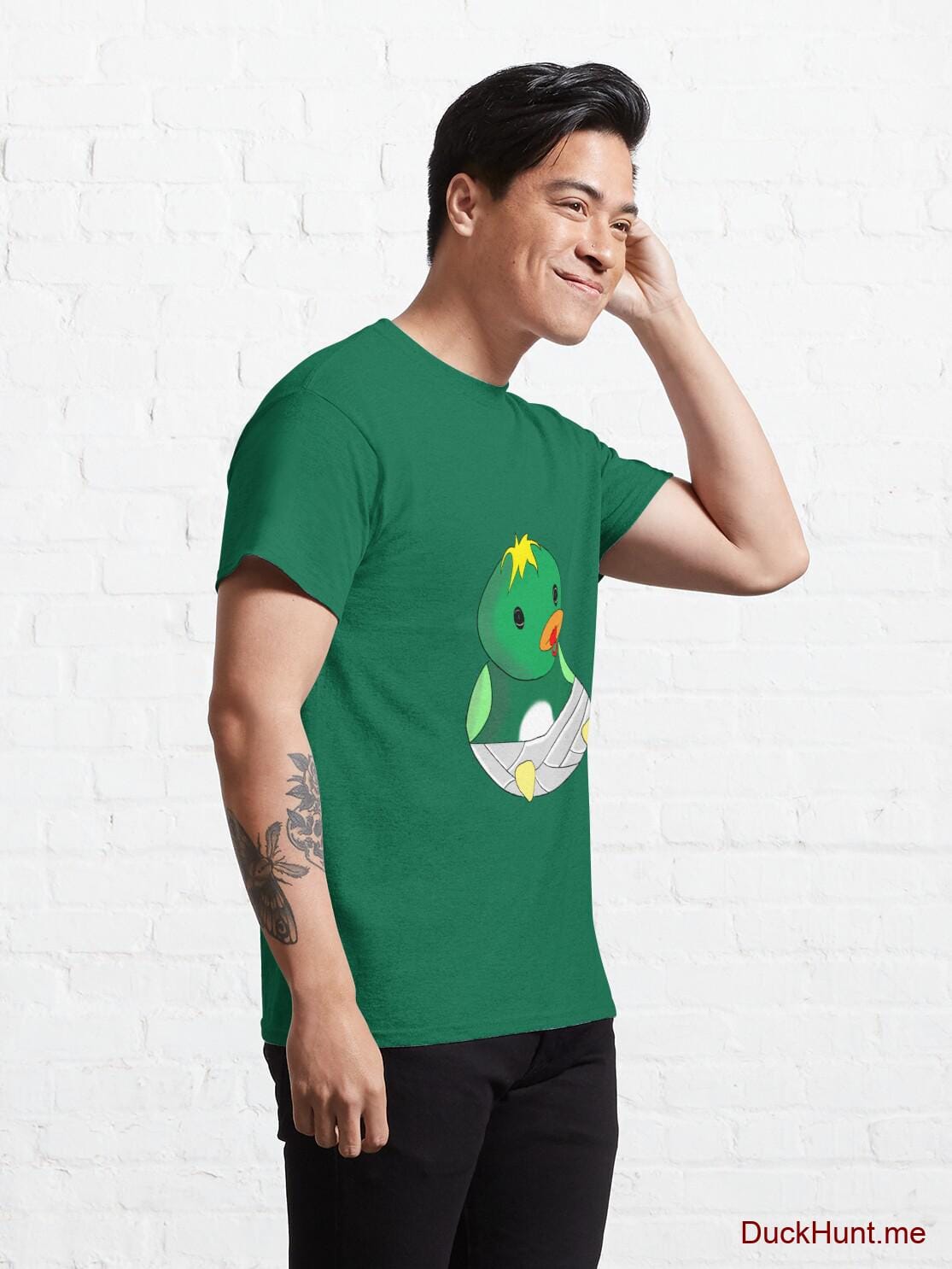 Baby duck Green Classic T-Shirt (Front printed) alternative image 4