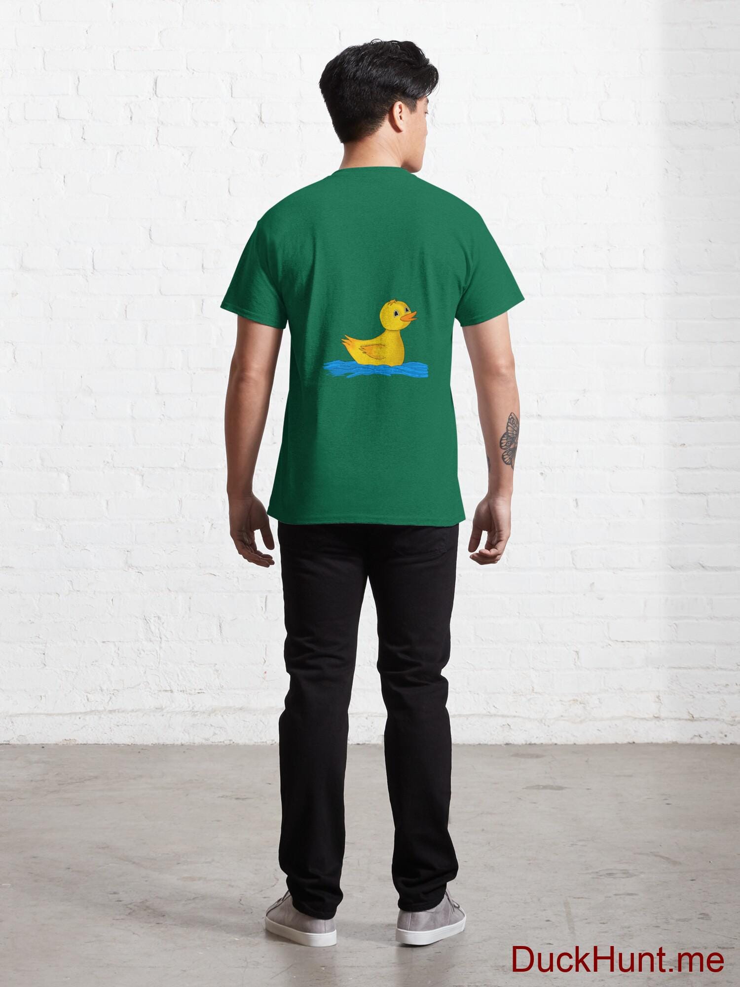 Plastic Duck Green Classic T-Shirt (Back printed) alternative image 3