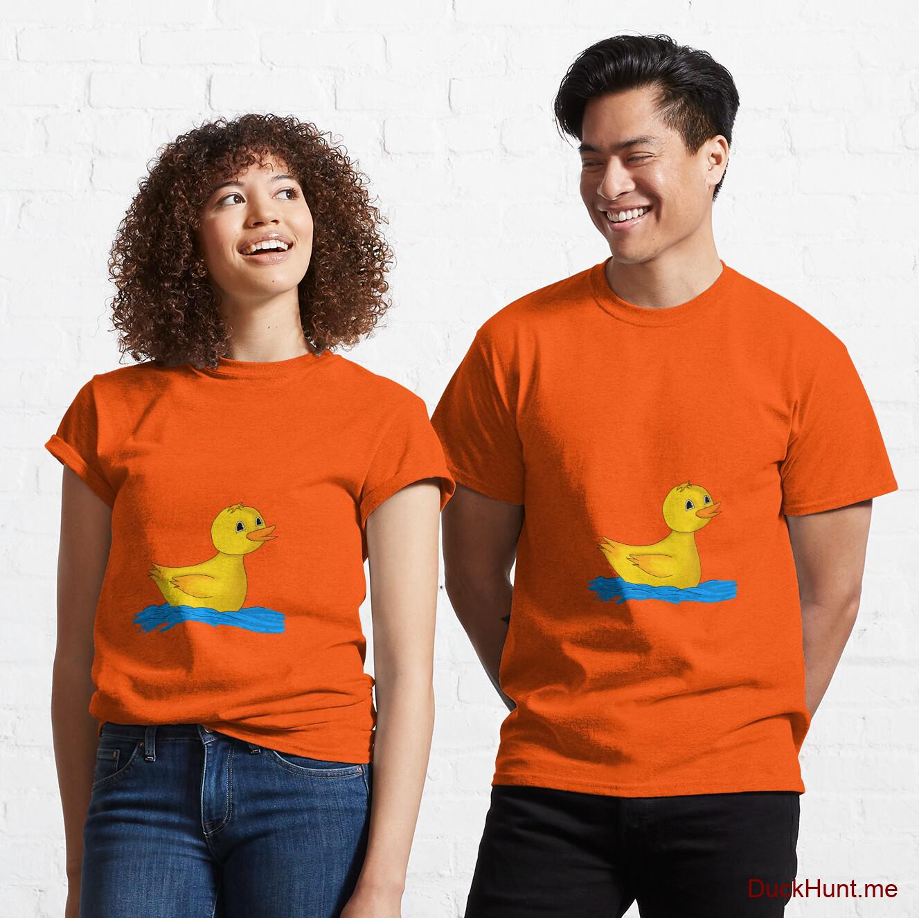 Plastic Duck Orange Classic T-Shirt (Front printed)