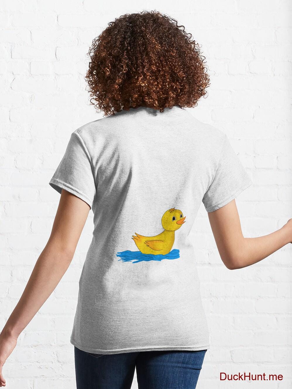 Plastic Duck White Classic T-Shirt (Back printed) alternative image 4