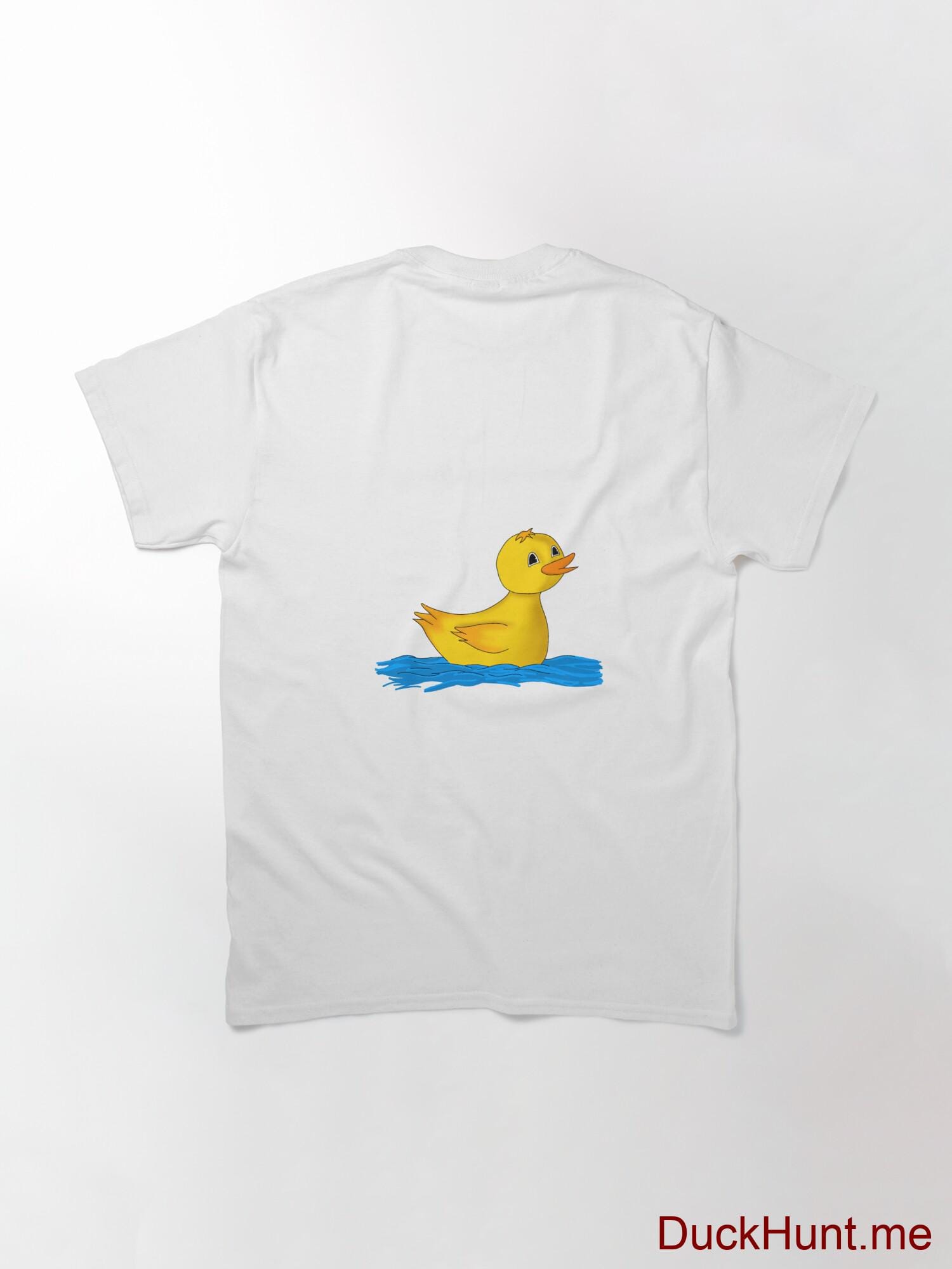 Plastic Duck White Classic T-Shirt (Back printed) alternative image 1