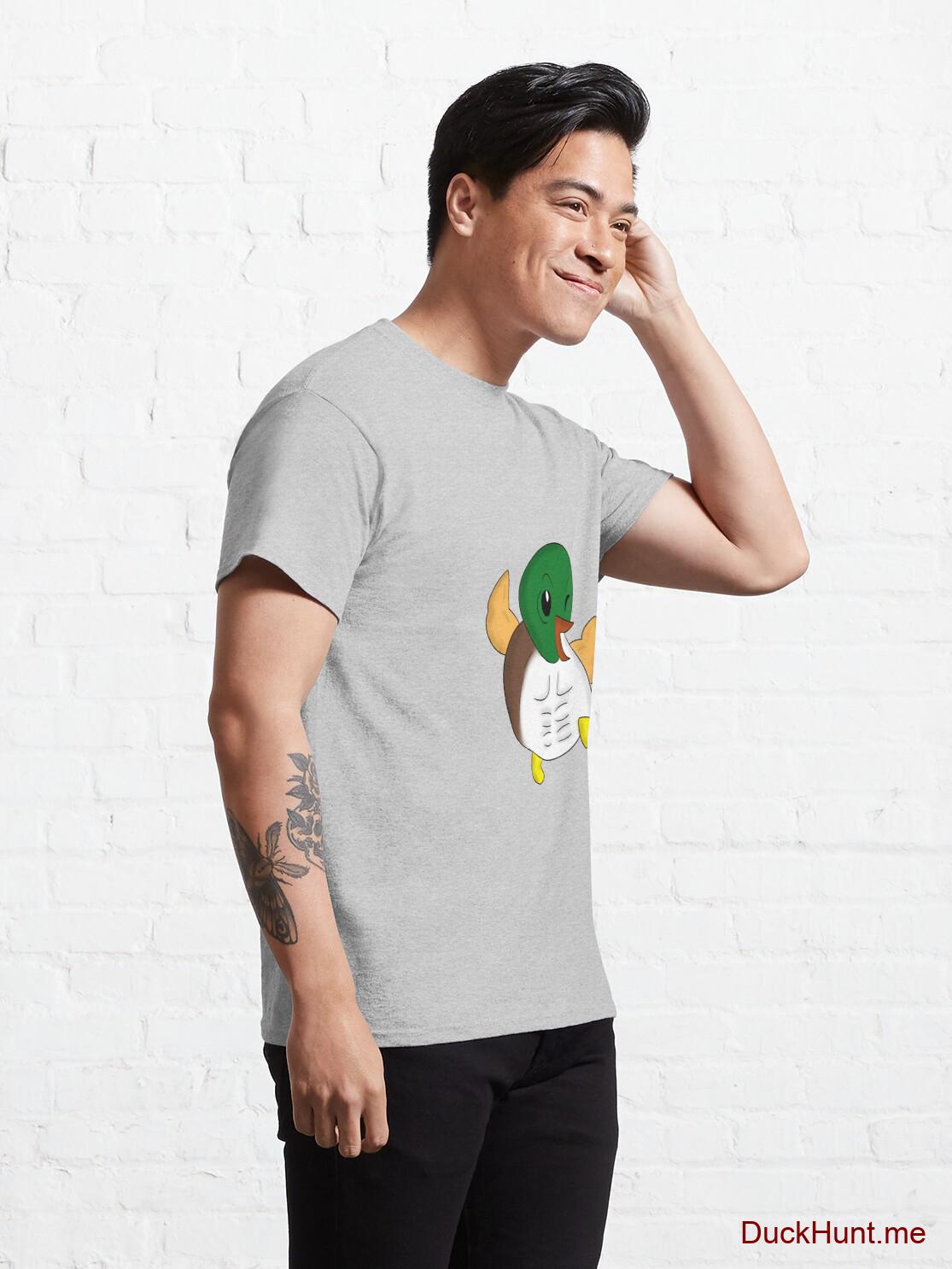Super duck Heather Grey Classic T-Shirt (Front printed) alternative image 4