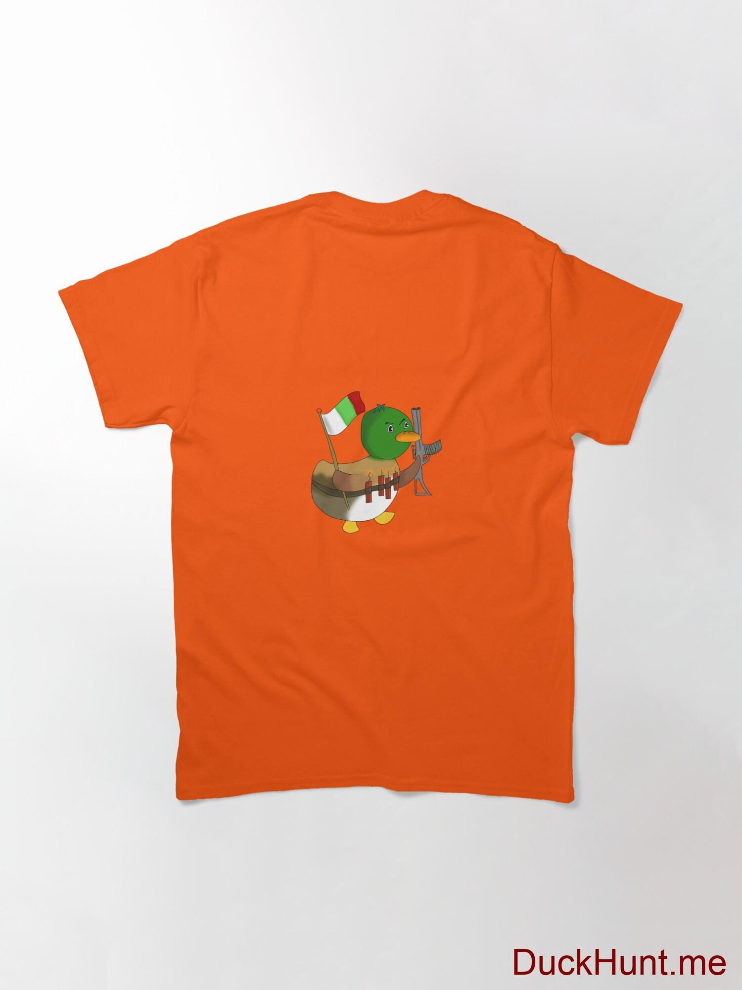 Kamikaze Duck Orange Classic T-Shirt (Back printed) alternative image 1