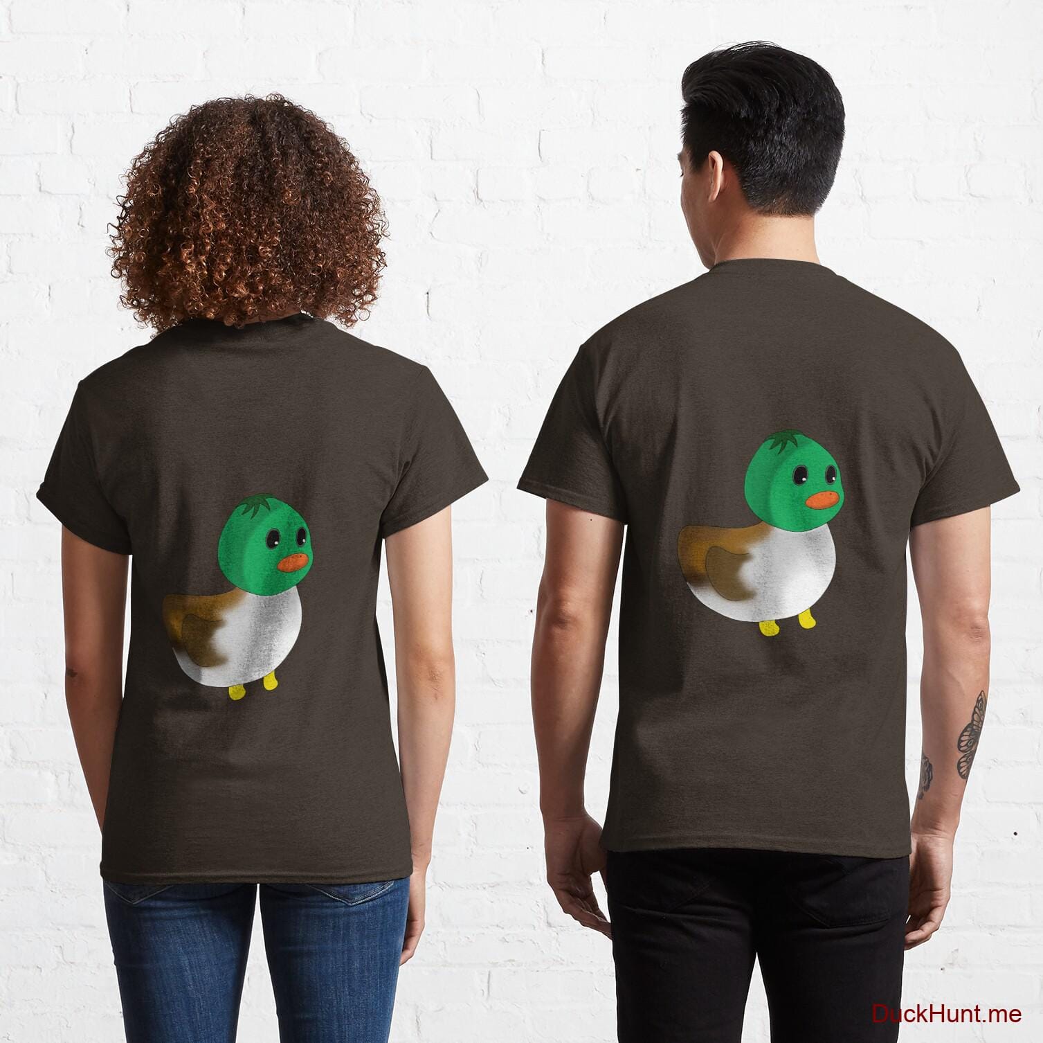 Normal Duck Brown Classic T-Shirt (Back printed)