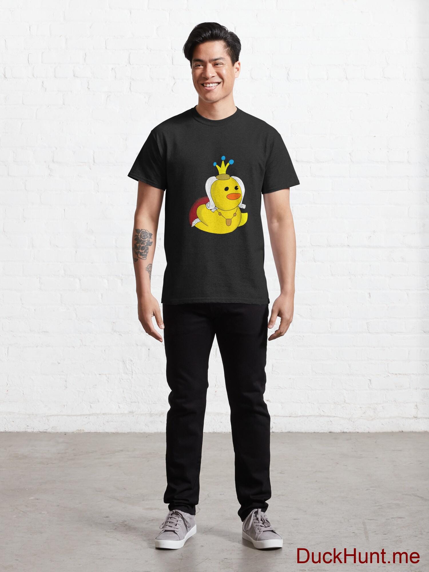 Royal Duck Black Classic T-Shirt (Front printed) alternative image 6