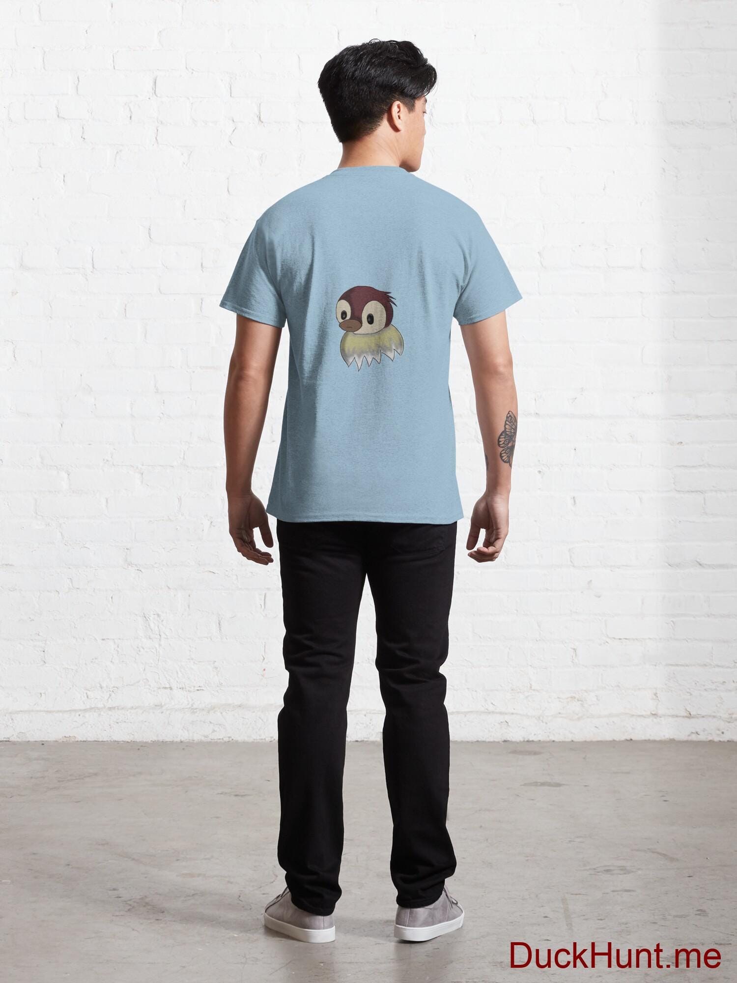 Ghost Duck (fogless) Light Blue Classic T-Shirt (Back printed) alternative image 3