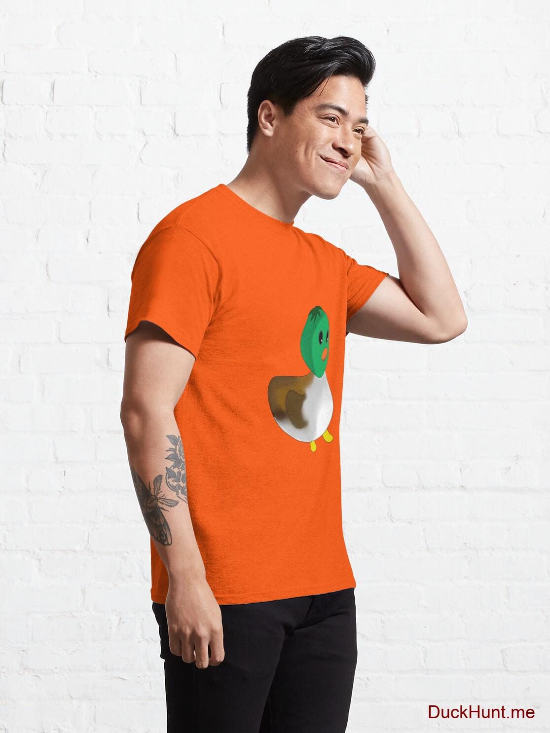 Normal Duck Orange Classic T-Shirt (Front printed) alternative image 4