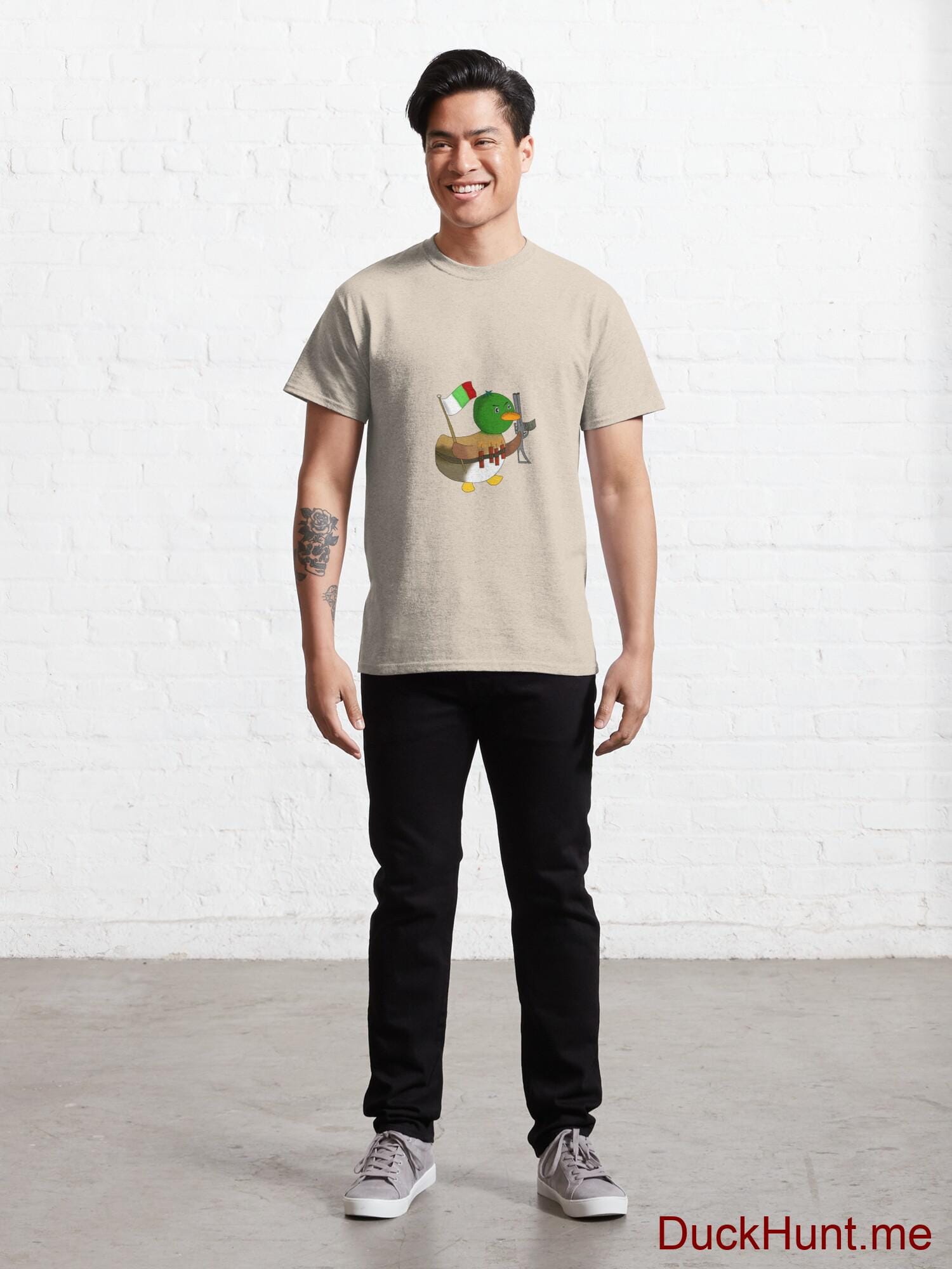 Kamikaze Duck Creme Classic T-Shirt (Front printed) alternative image 6