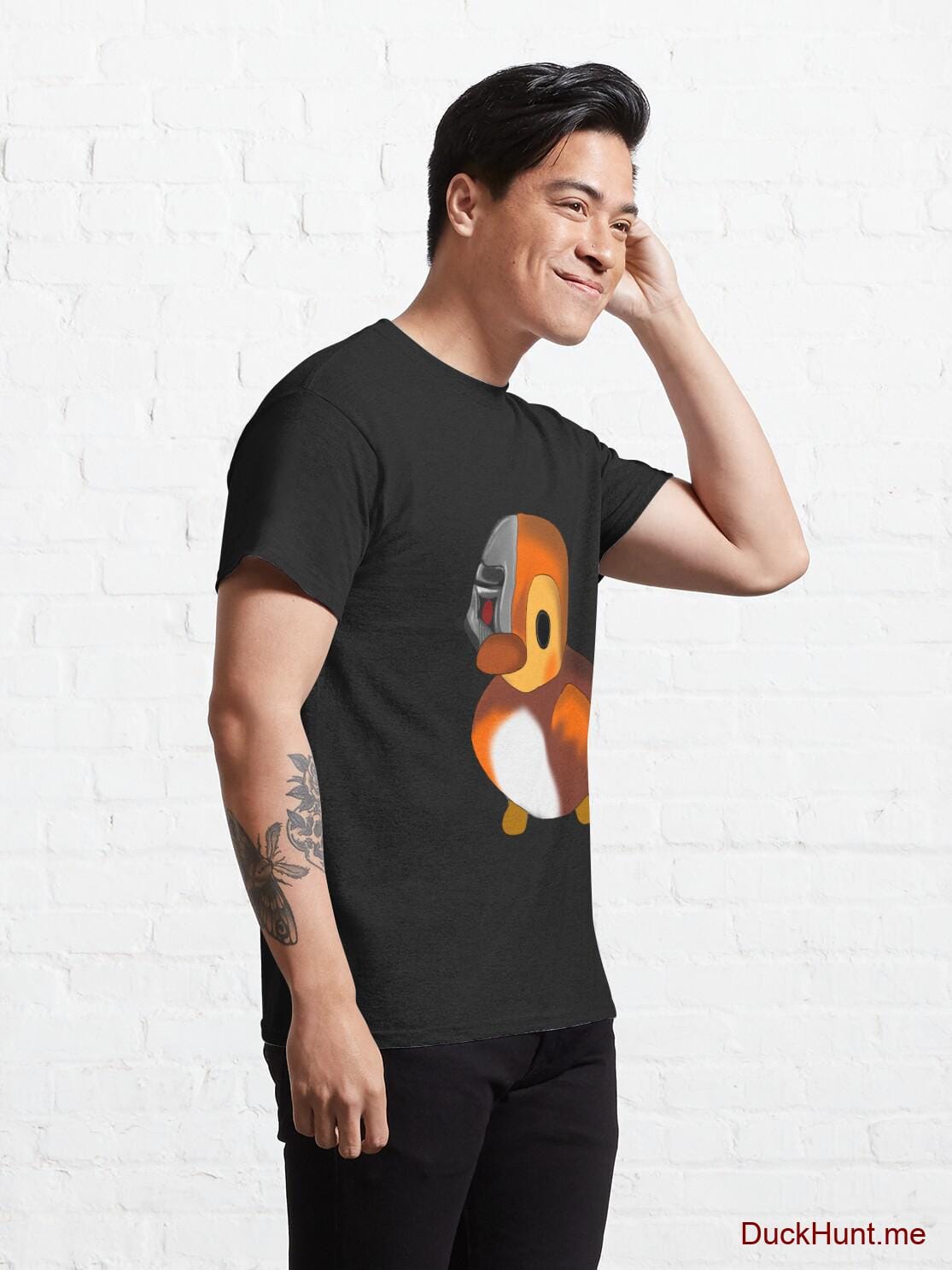 Mechanical Duck Black Classic T-Shirt (Front printed) alternative image 4