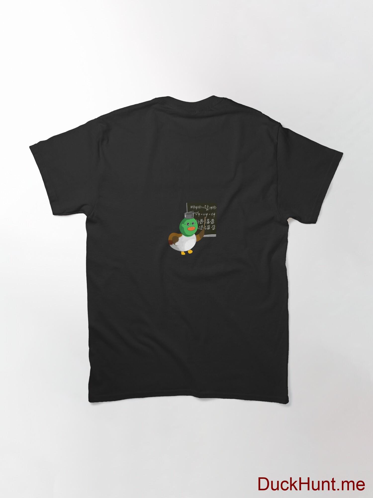 Prof Duck Black Classic T-Shirt (Back printed) alternative image 1
