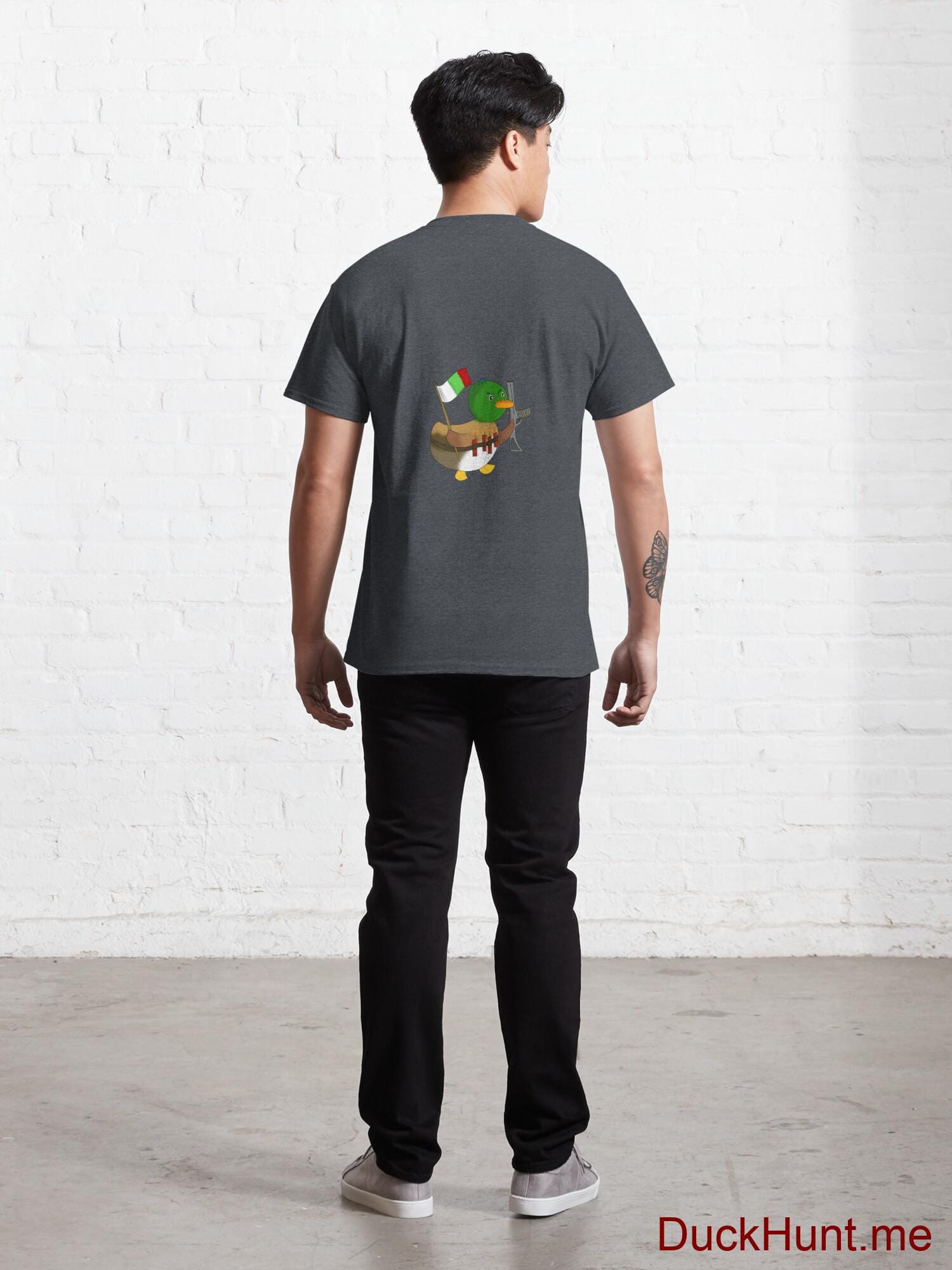 Kamikaze Duck Denim Heather Classic T-Shirt (Back printed) alternative image 3
