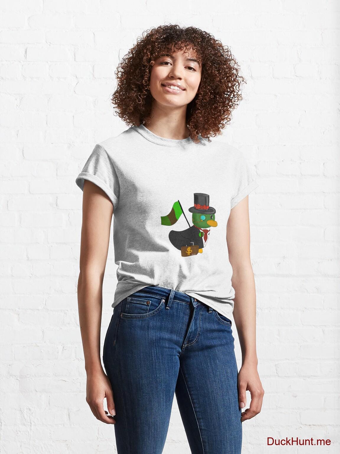 Golden Duck White Classic T-Shirt (Front printed) alternative image 3