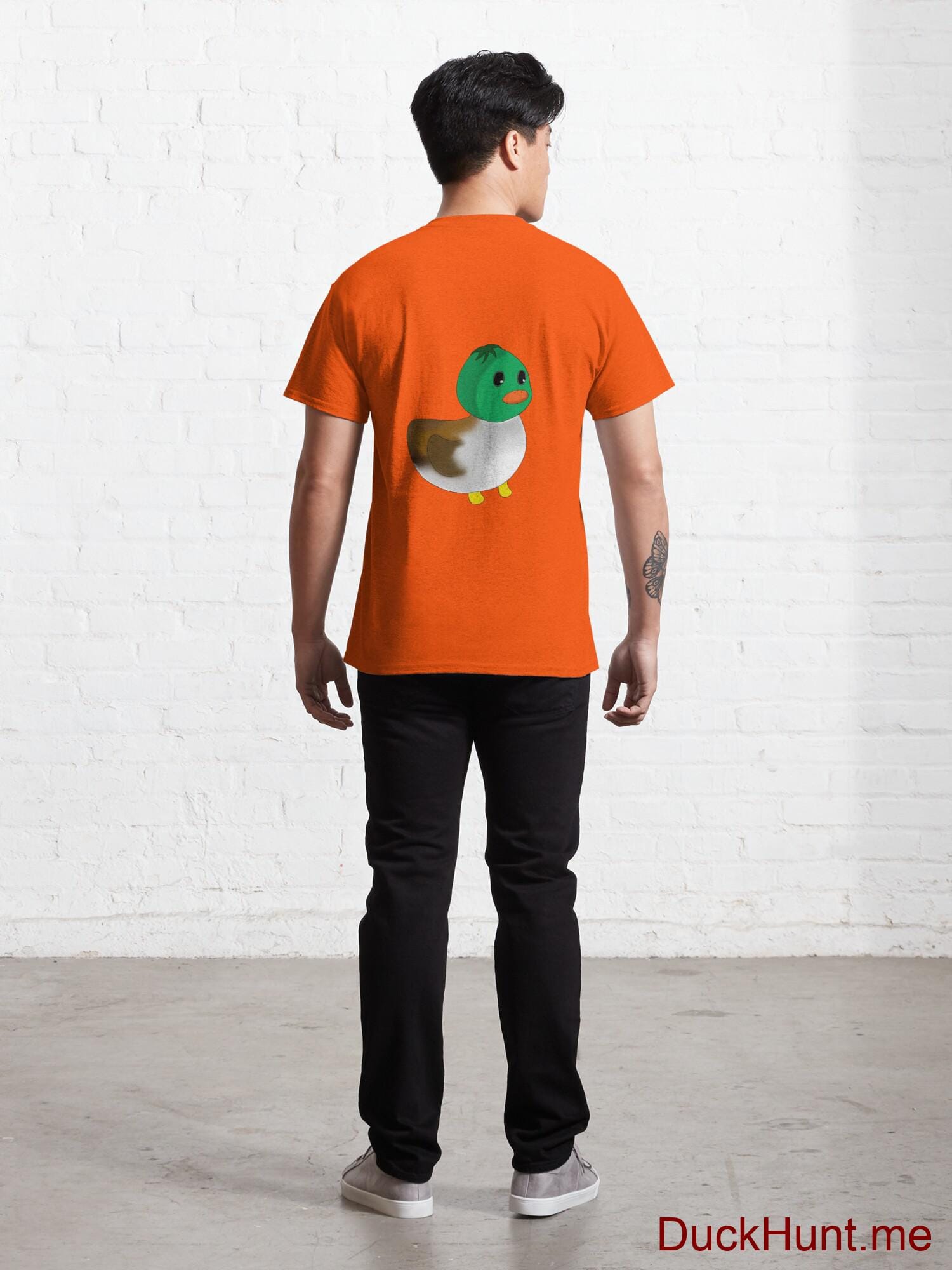 Normal Duck Orange Classic T-Shirt (Back printed) alternative image 3
