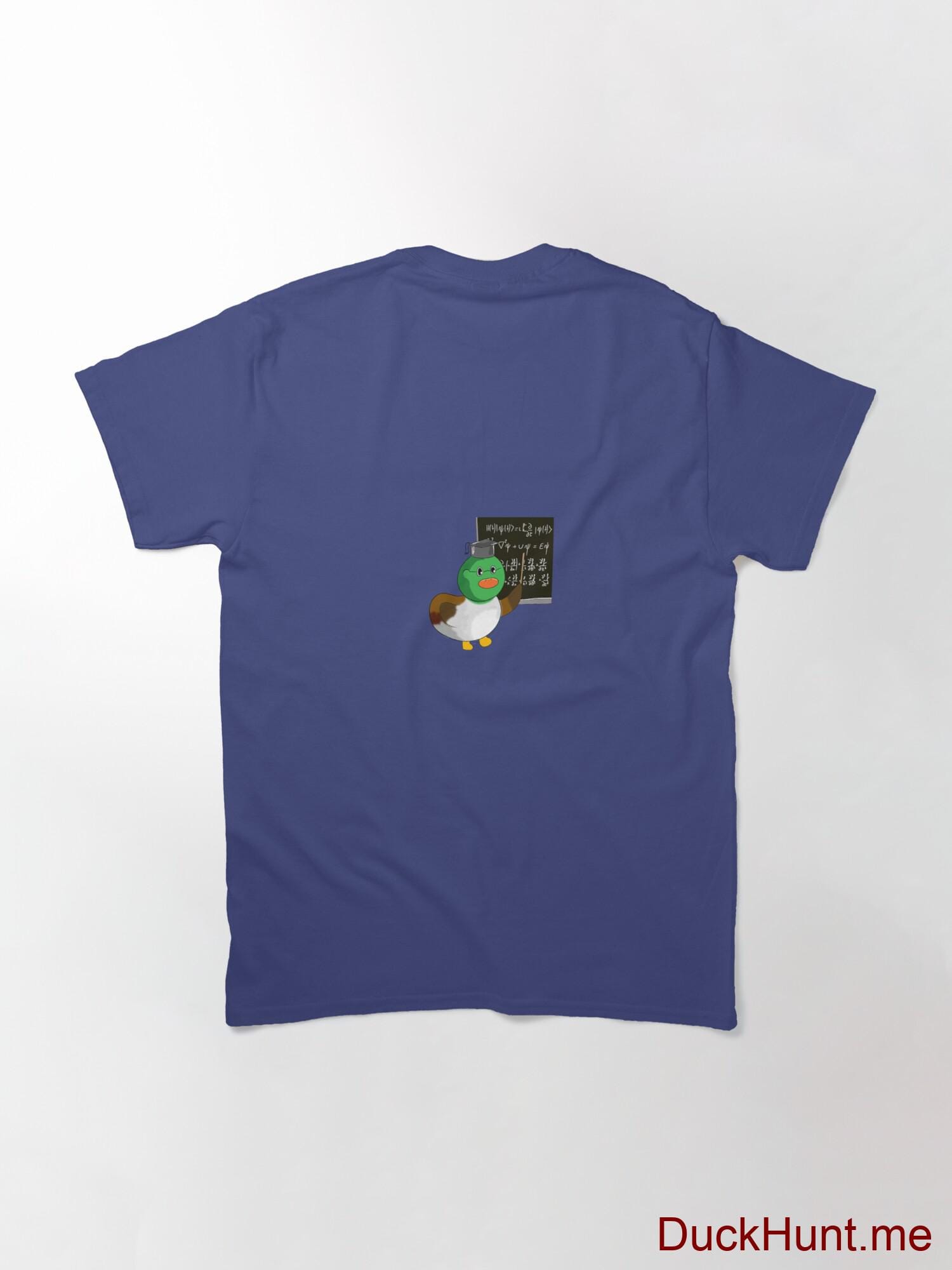 Prof Duck Blue Classic T-Shirt (Back printed) alternative image 1