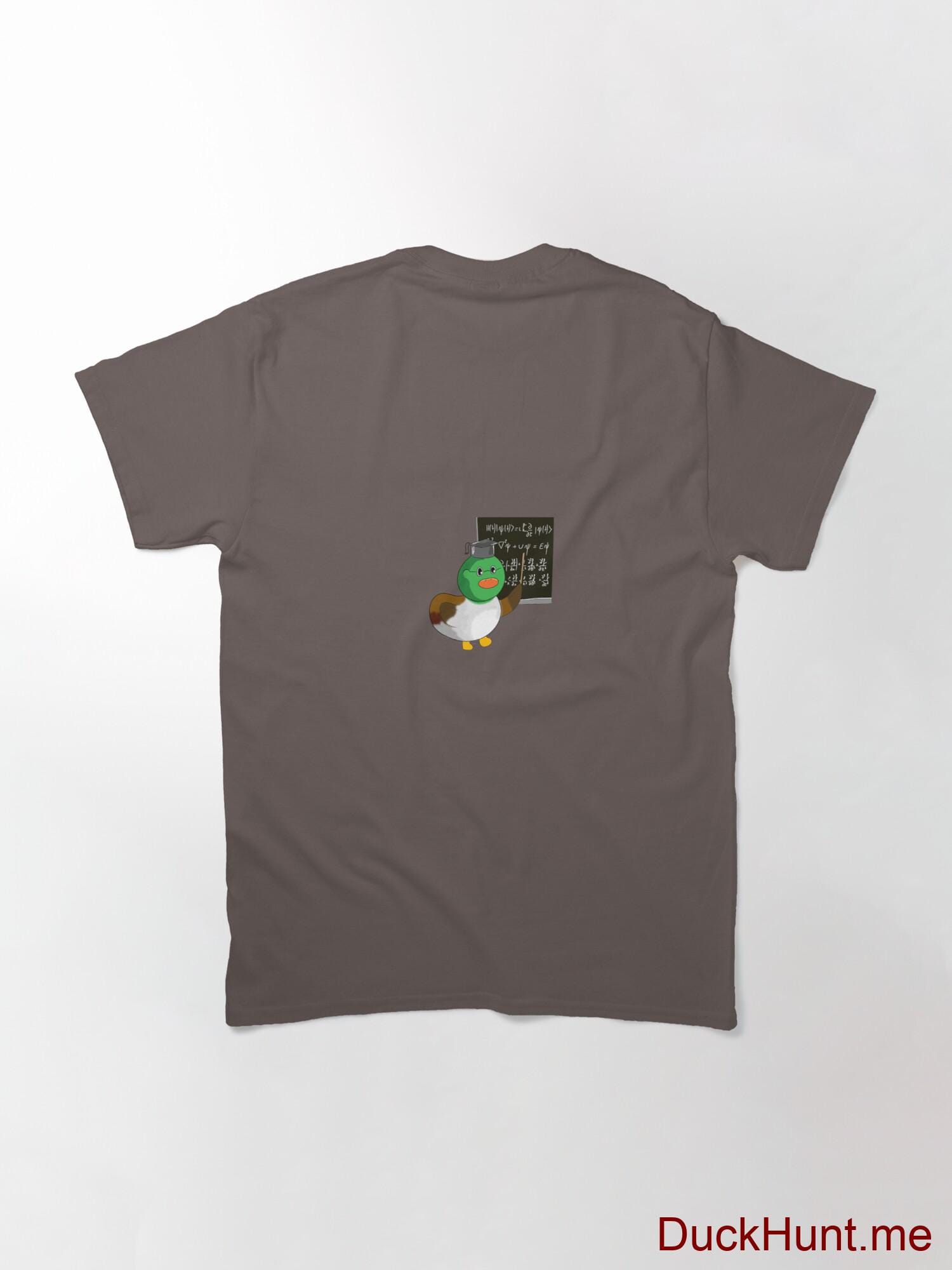 Prof Duck Dark Grey Classic T-Shirt (Back printed) alternative image 1