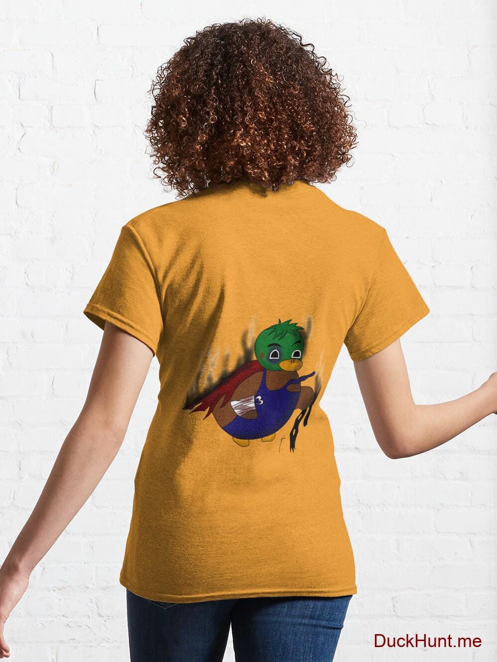 Dead Boss Duck (smoky) Gold Classic T-Shirt (Back printed) alternative image 4