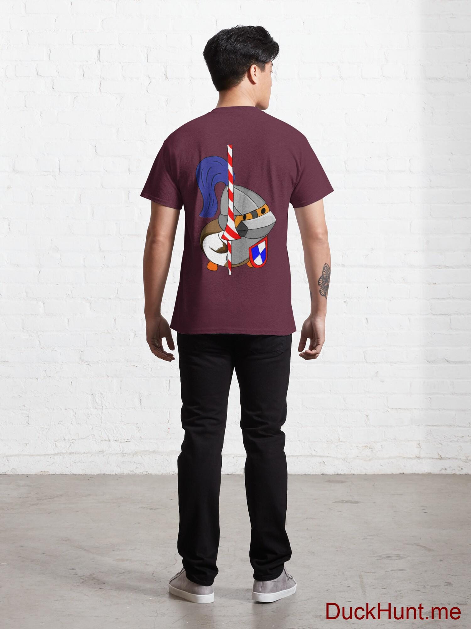 Armored Duck Dark Red Classic T-Shirt (Back printed) alternative image 3