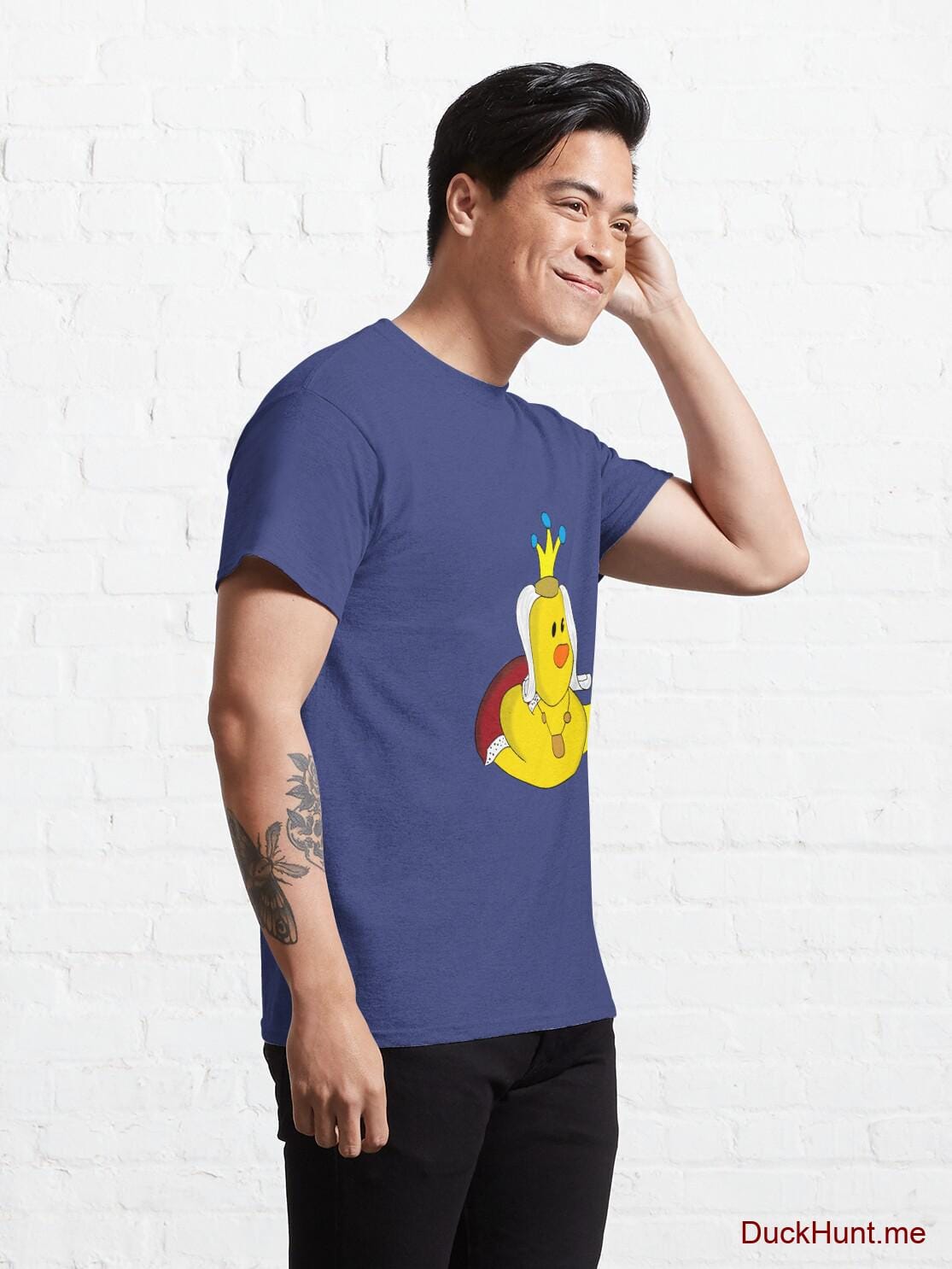 Royal Duck Blue Classic T-Shirt (Front printed) alternative image 4