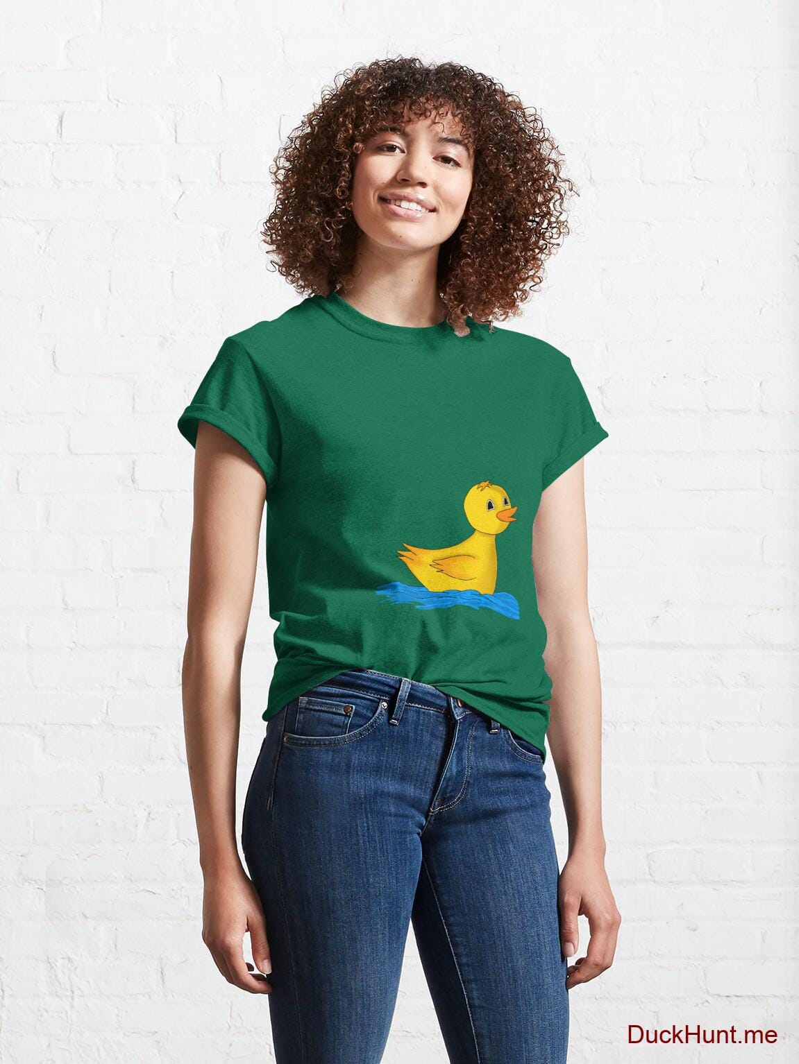Plastic Duck Green Classic T-Shirt (Front printed) alternative image 3