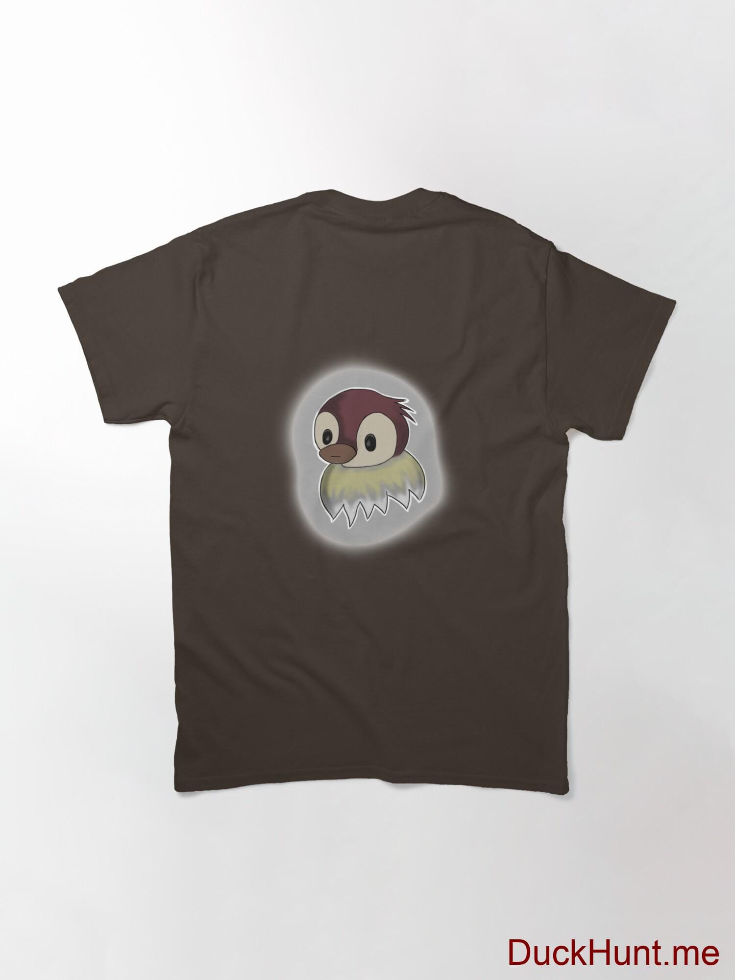 Ghost Duck (foggy) Brown Classic T-Shirt (Back printed) alternative image 1