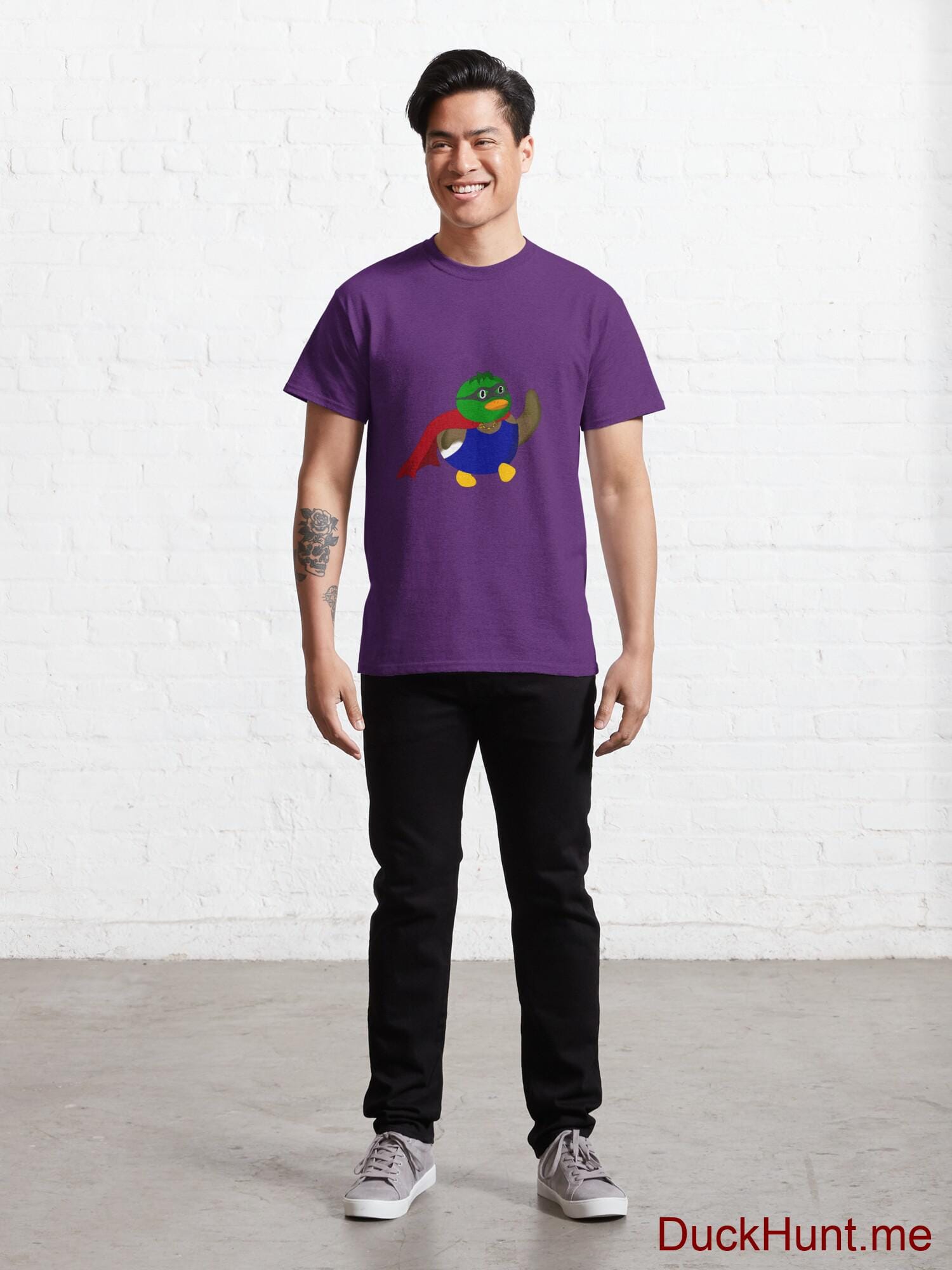 Alive Boss Duck Purple Classic T-Shirt (Front printed) alternative image 6