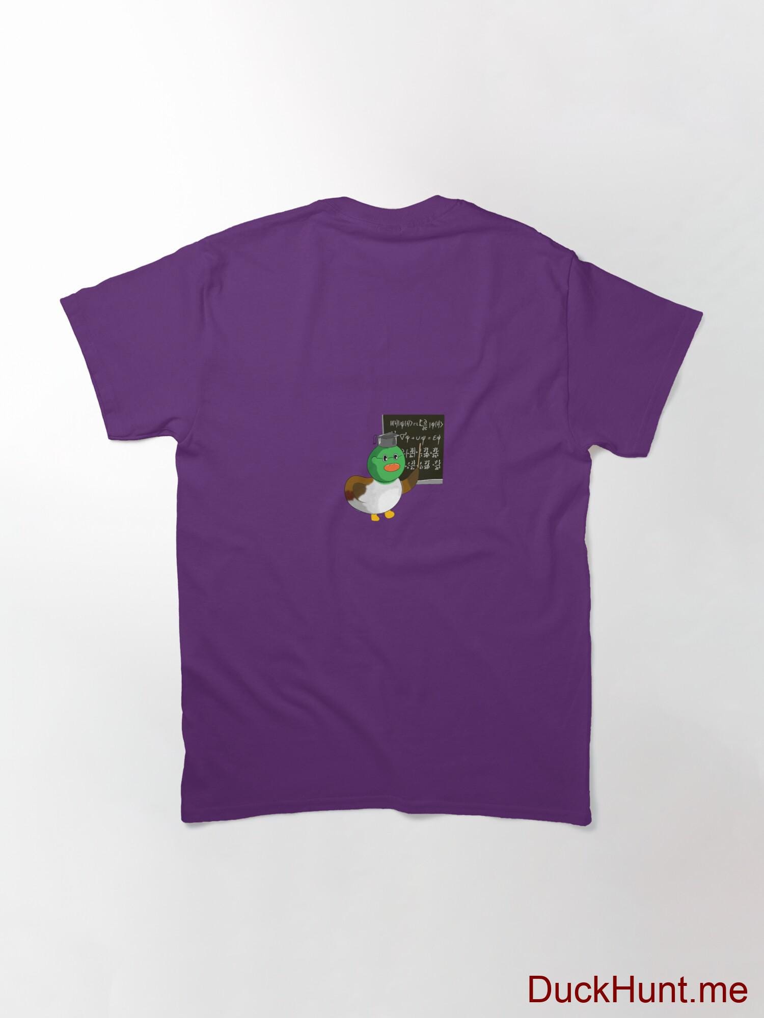 Prof Duck Purple Classic T-Shirt (Back printed) alternative image 1