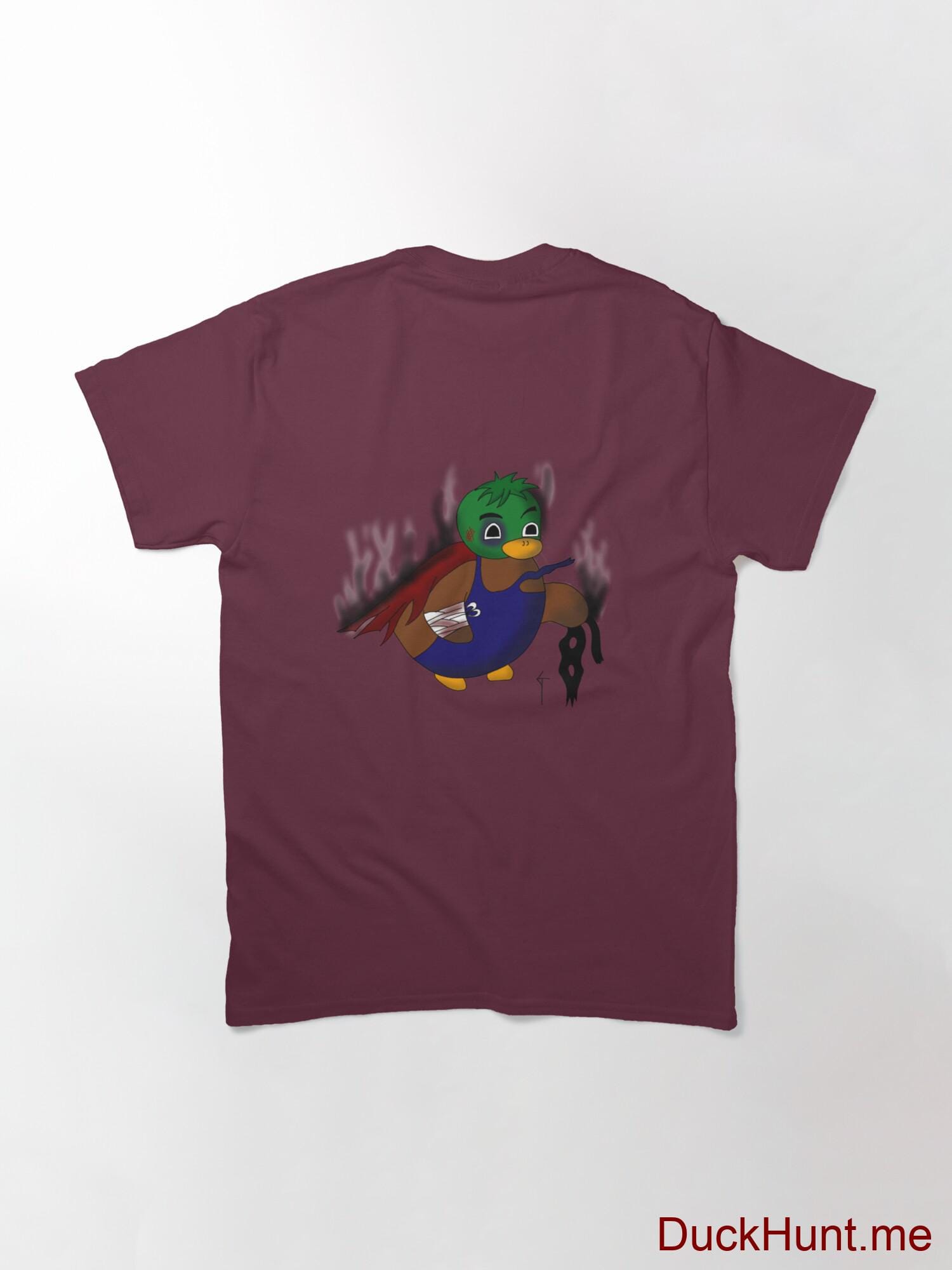Dead Boss Duck (smoky) Dark Red Classic T-Shirt (Back printed) alternative image 1