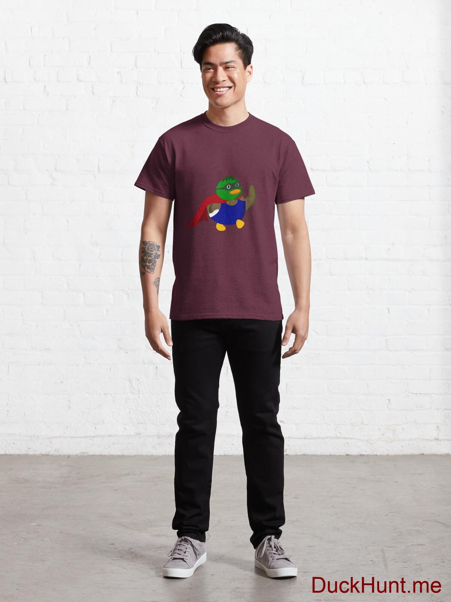Alive Boss Duck Dark Red Classic T-Shirt (Front printed) alternative image 6