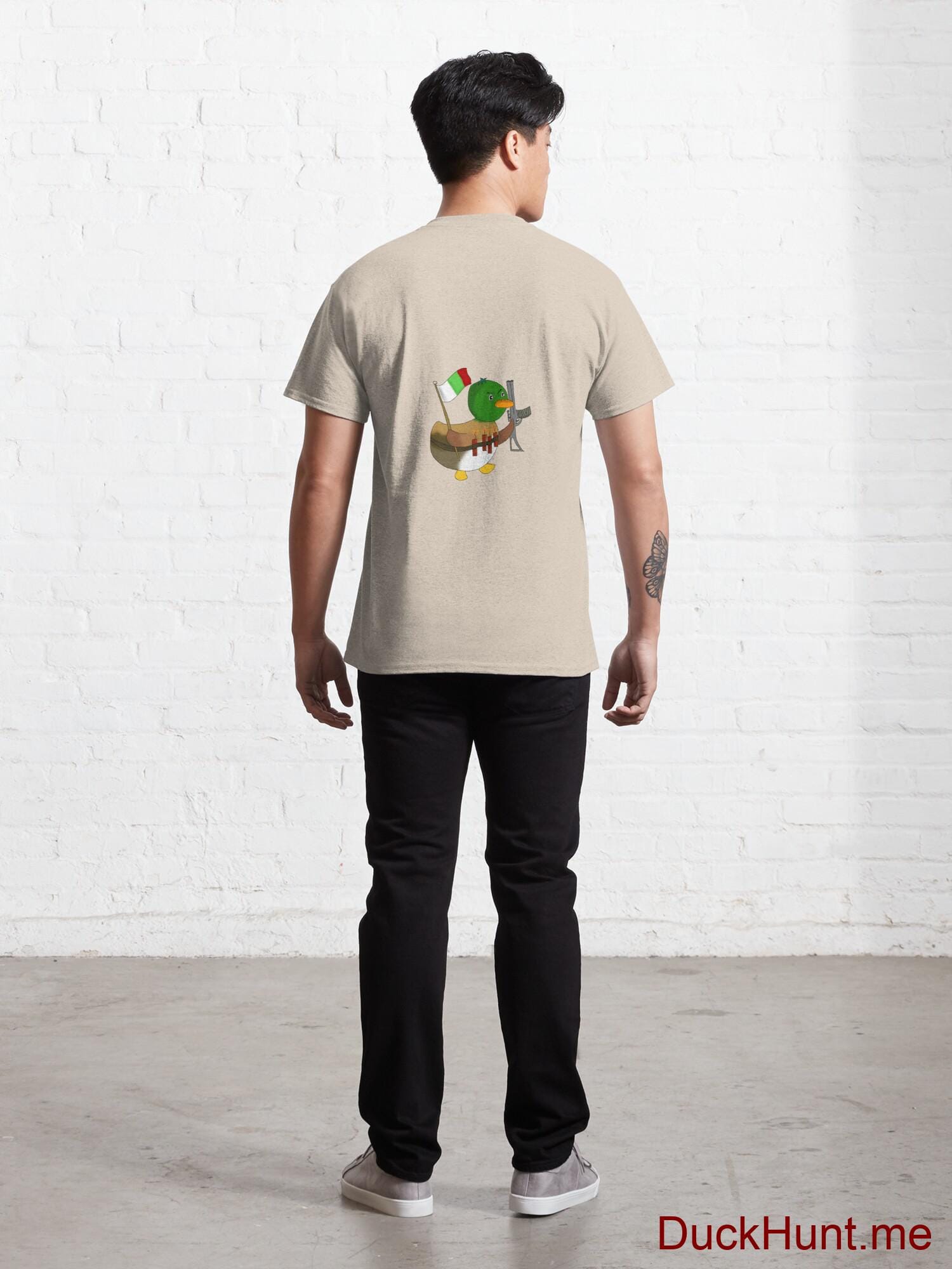 Kamikaze Duck Creme Classic T-Shirt (Back printed) alternative image 3