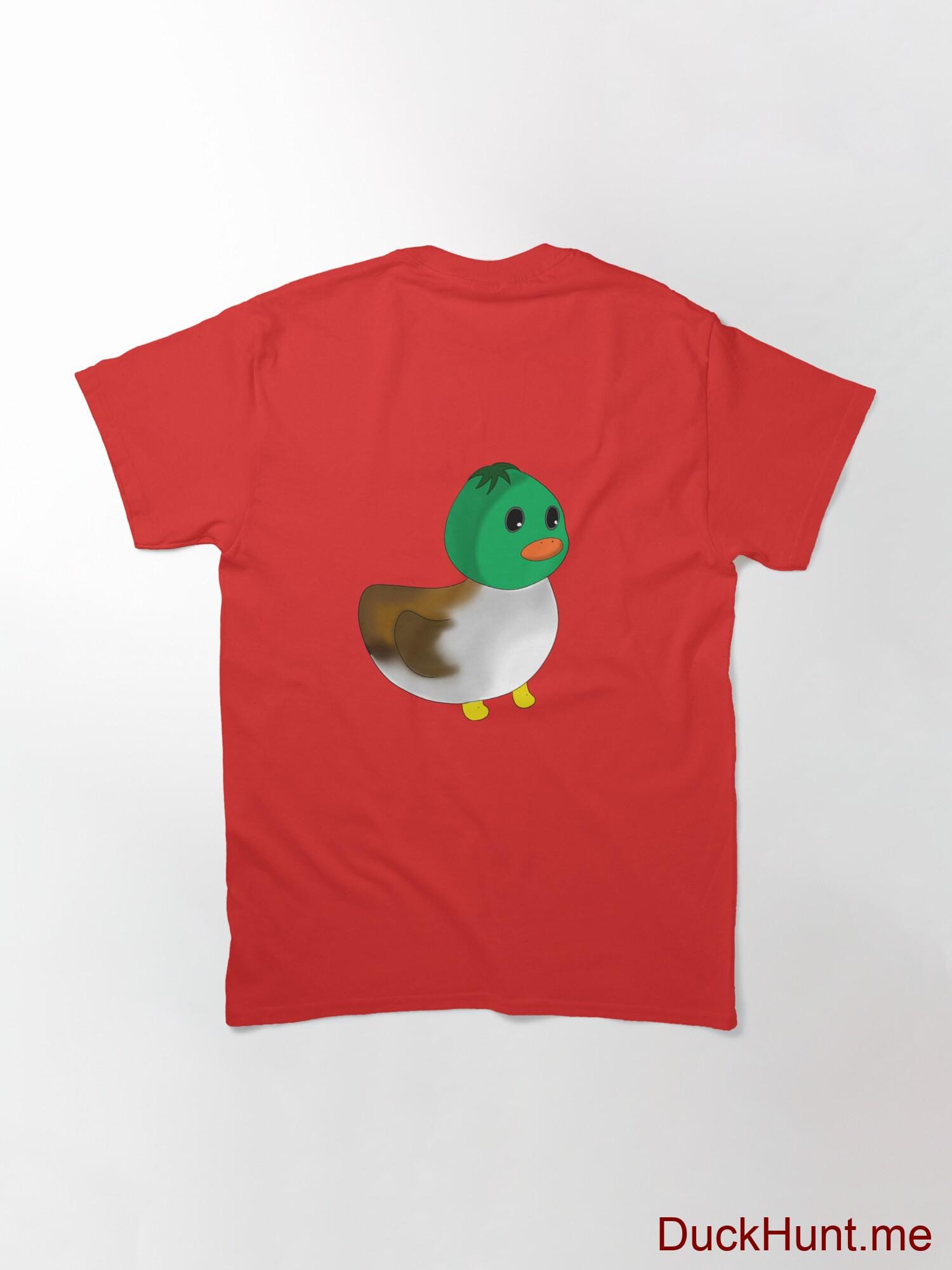 Normal Duck Red Classic T-Shirt (Back printed) alternative image 1