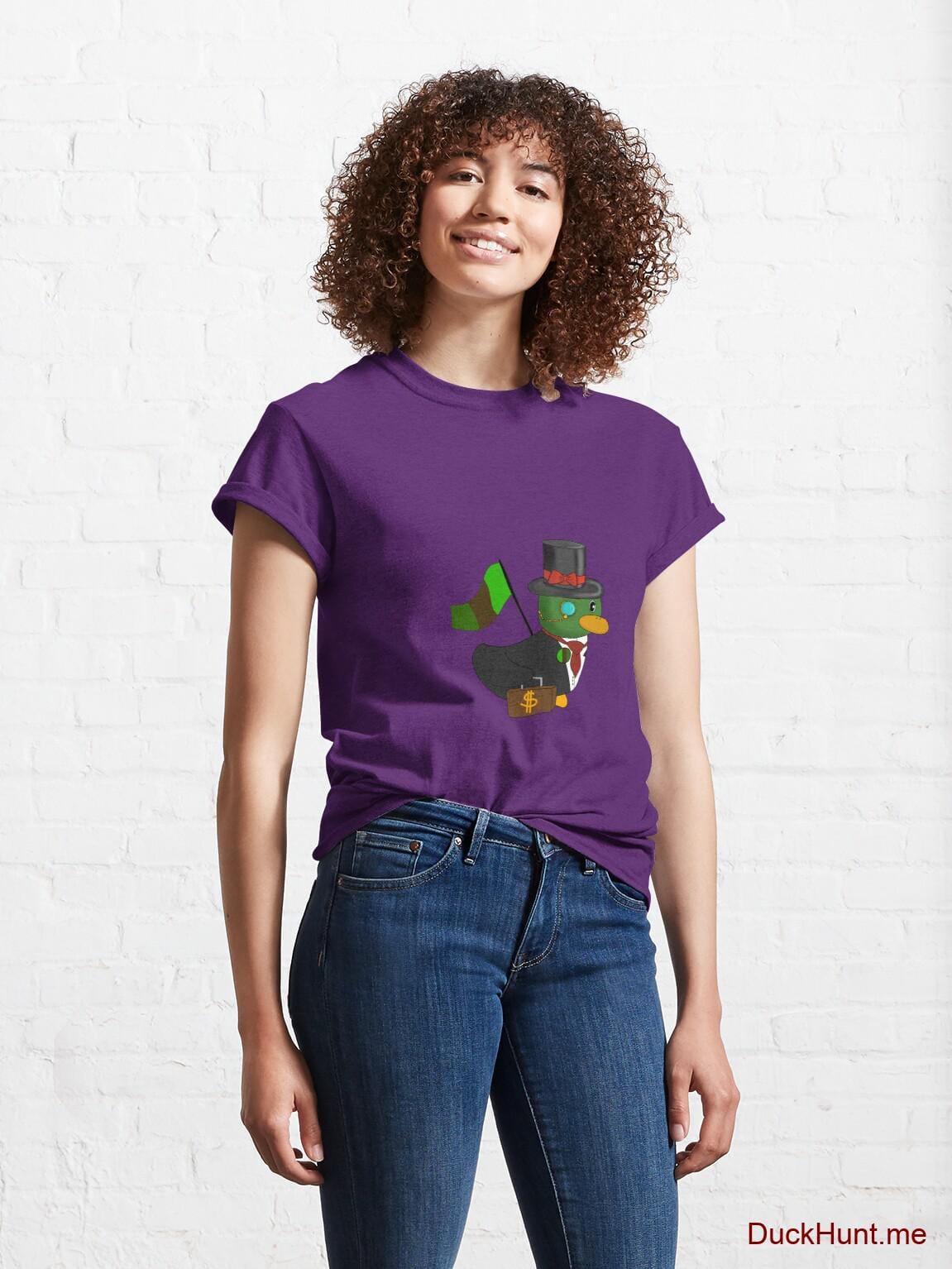 Golden Duck Purple Classic T-Shirt (Front printed) alternative image 3