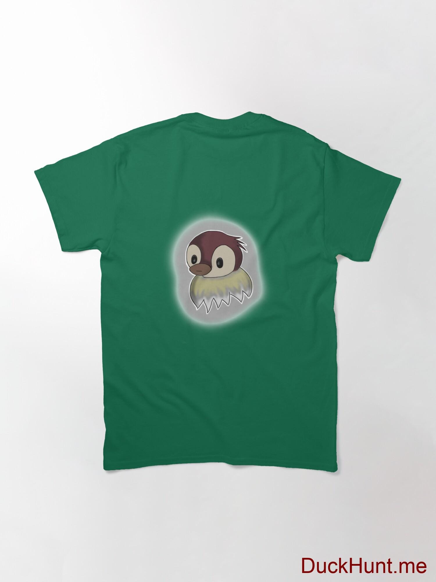 Ghost Duck (foggy) Green Classic T-Shirt (Back printed) alternative image 1